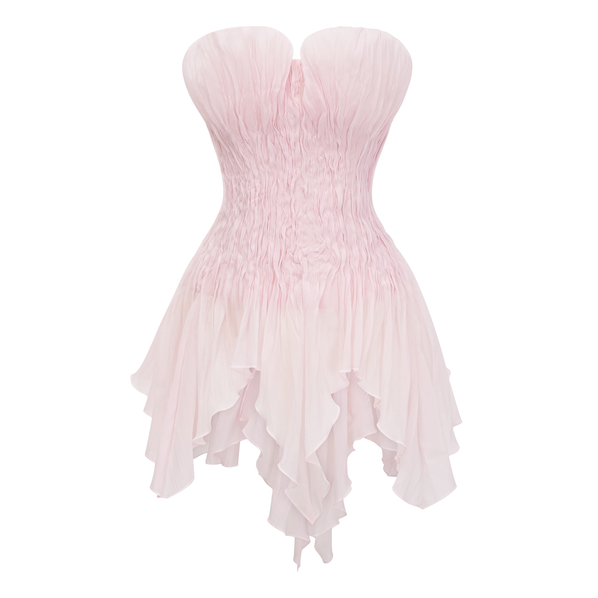 Remmie Blush Pink Off Shoulder Asymmetrical Ruched Top