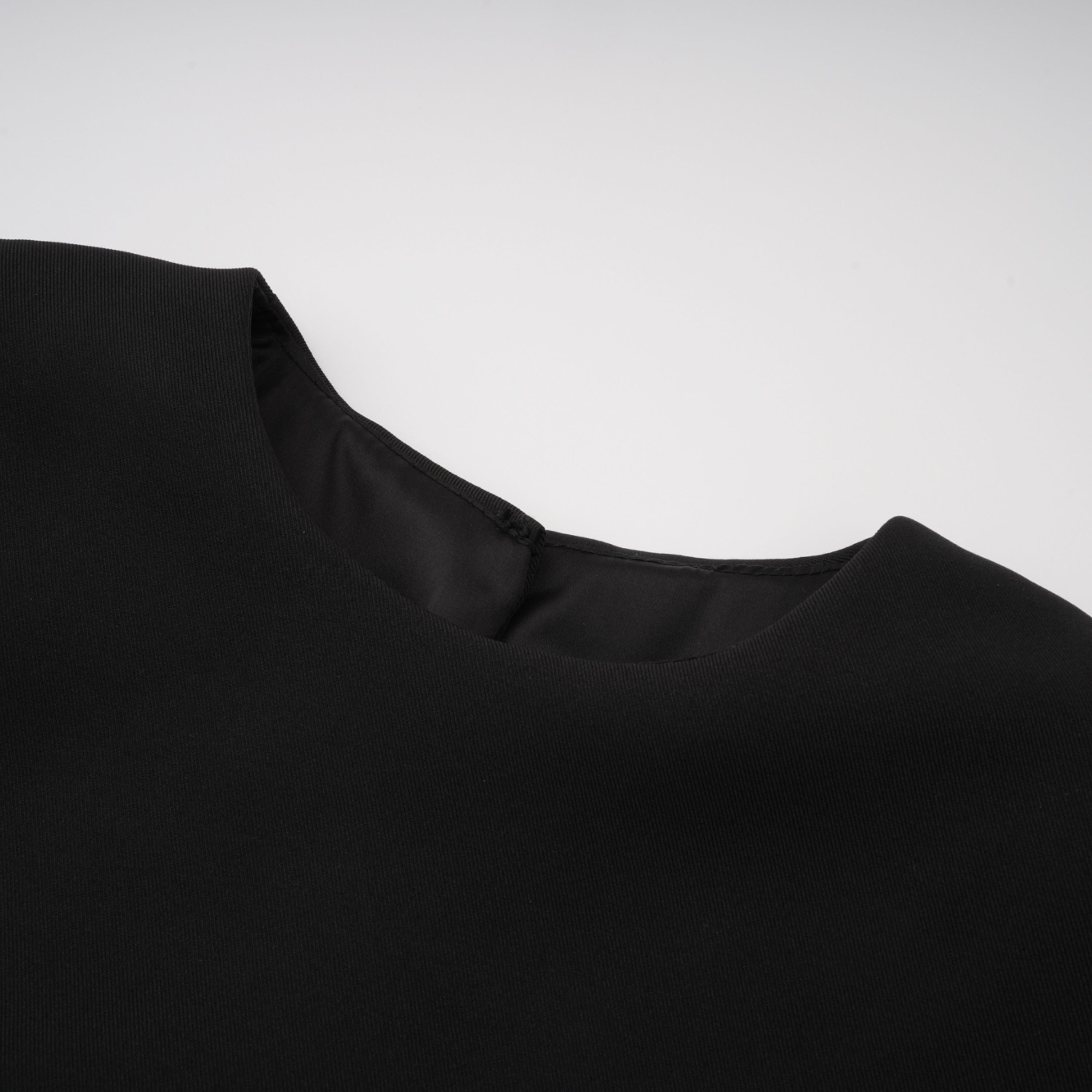 Auriane Black Layered Cape Sculptural Maxi Dress Set