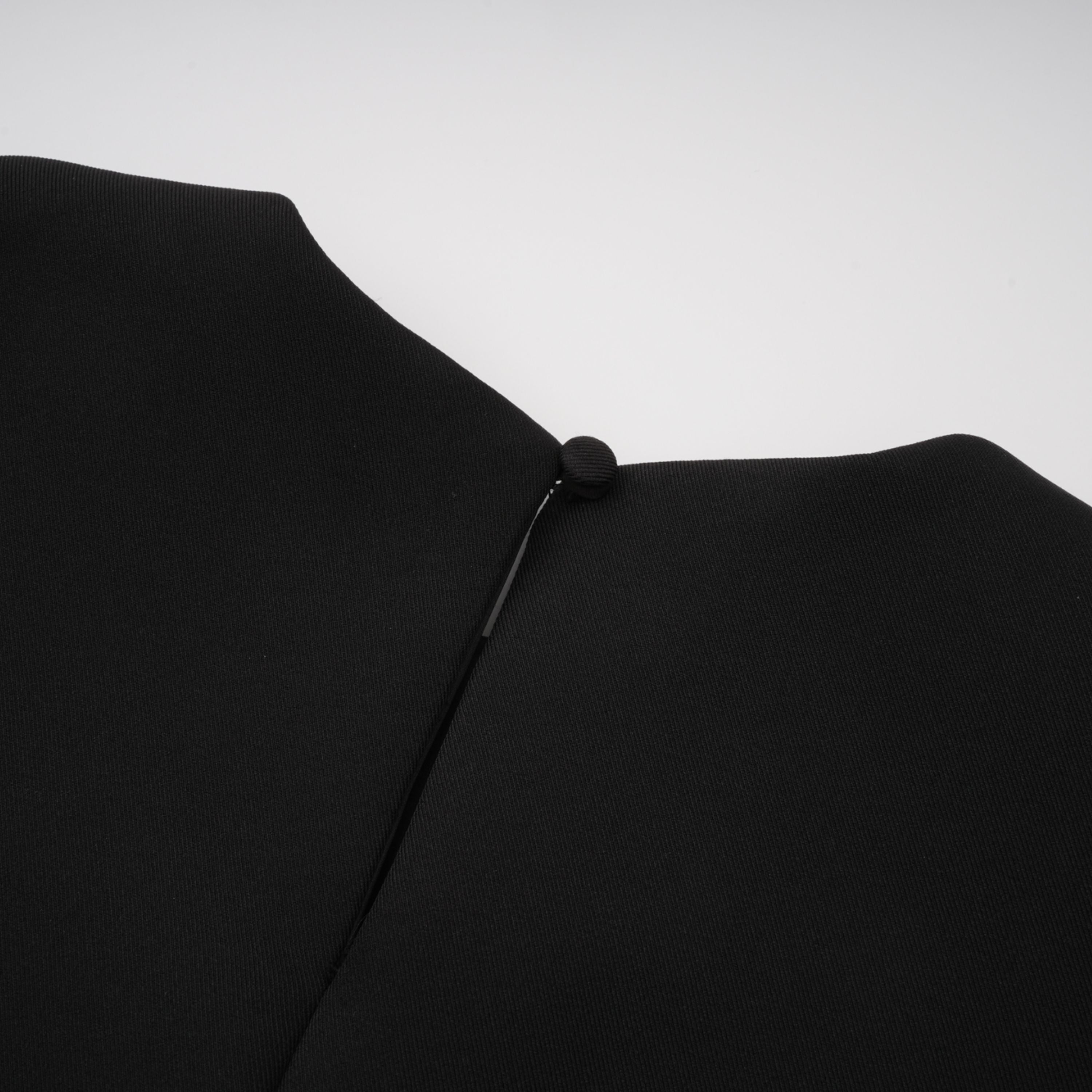 Auriane Black Layered Cape Sculptural Maxi Dress Set