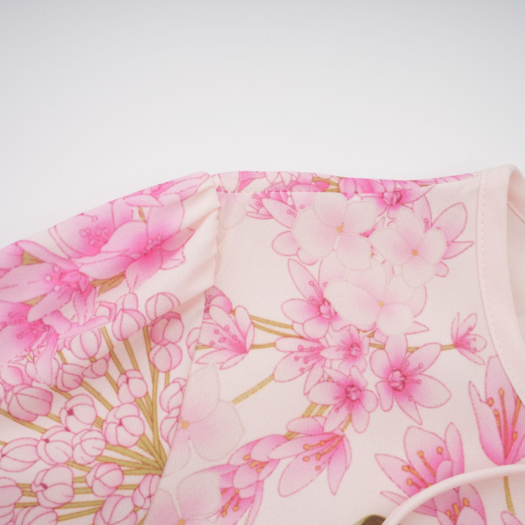 Yvette rosa Midikleid mit Blumendruck