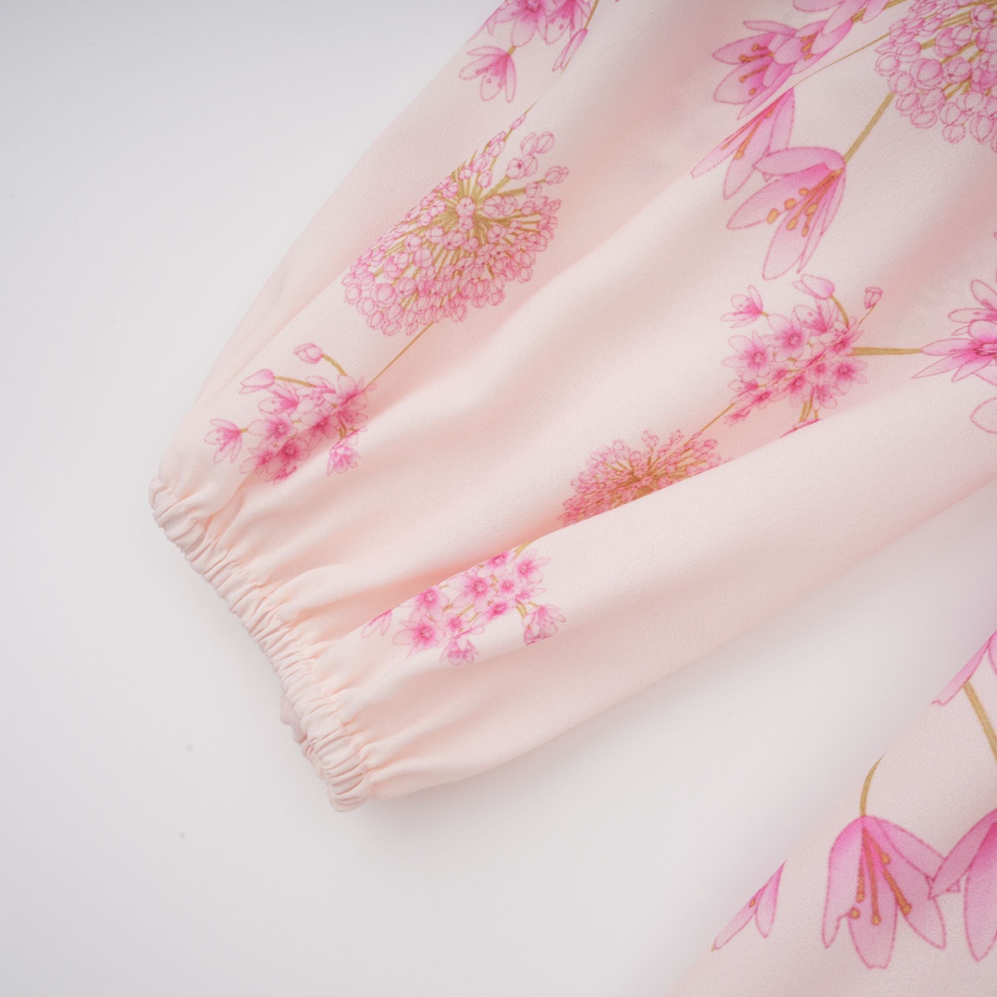 Yvette rosa Midikleid mit Blumendruck