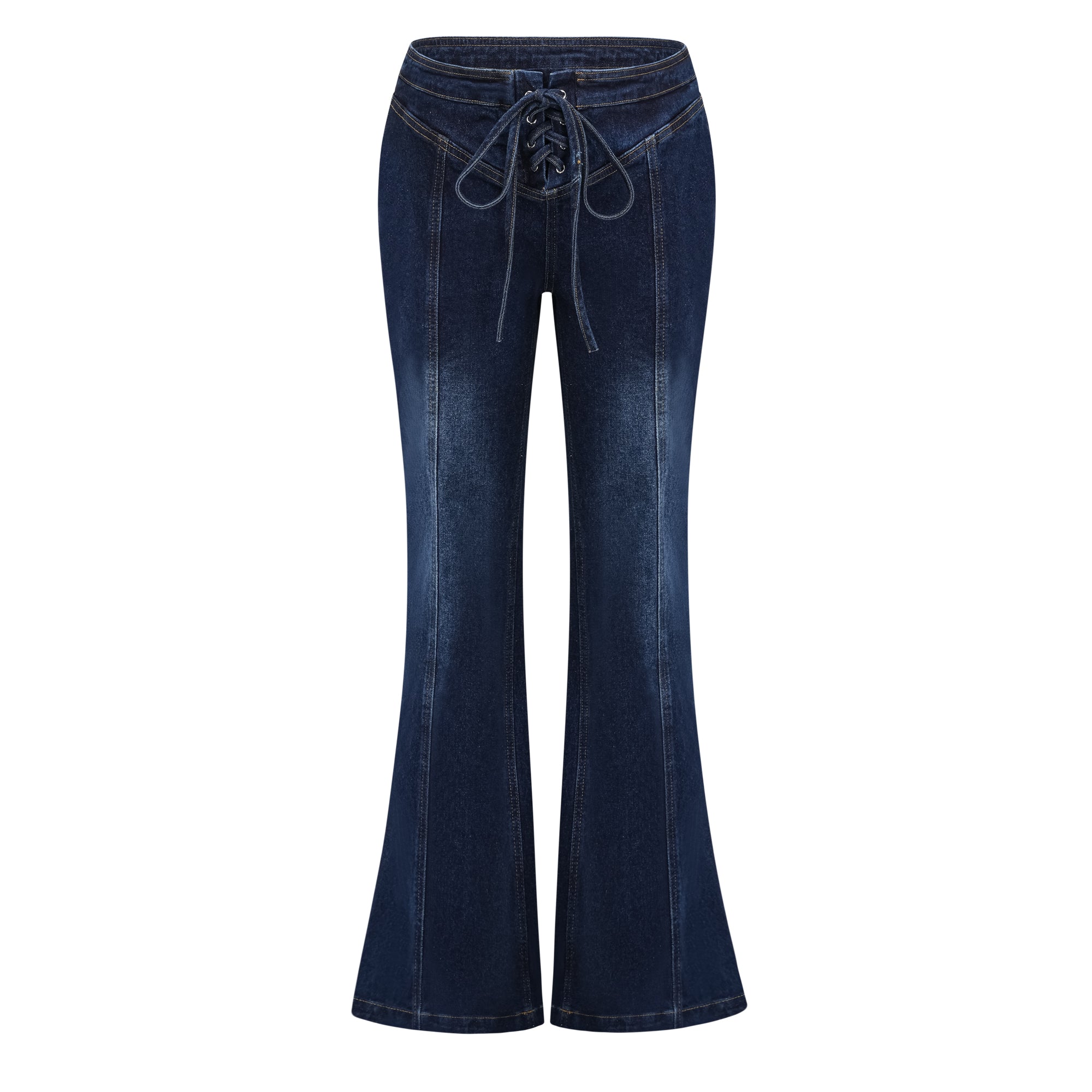 Kiona Indigo Blue Denim Schnür-Set