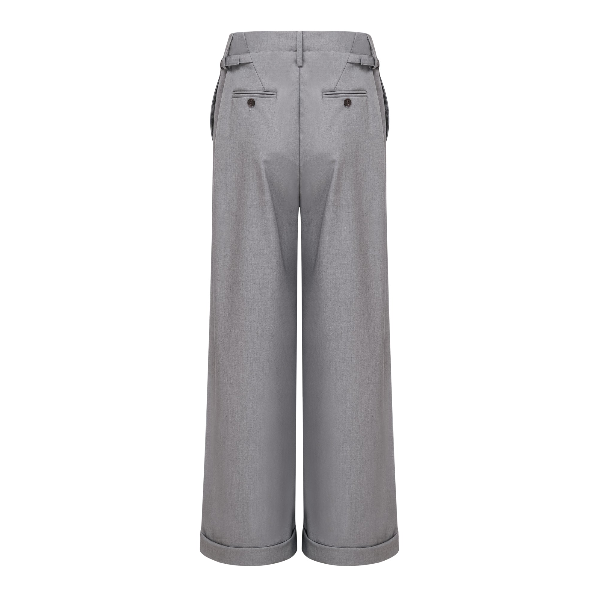 Cynthia Grey Asymmetrisches Set aus drapiertem Hemd und Hose