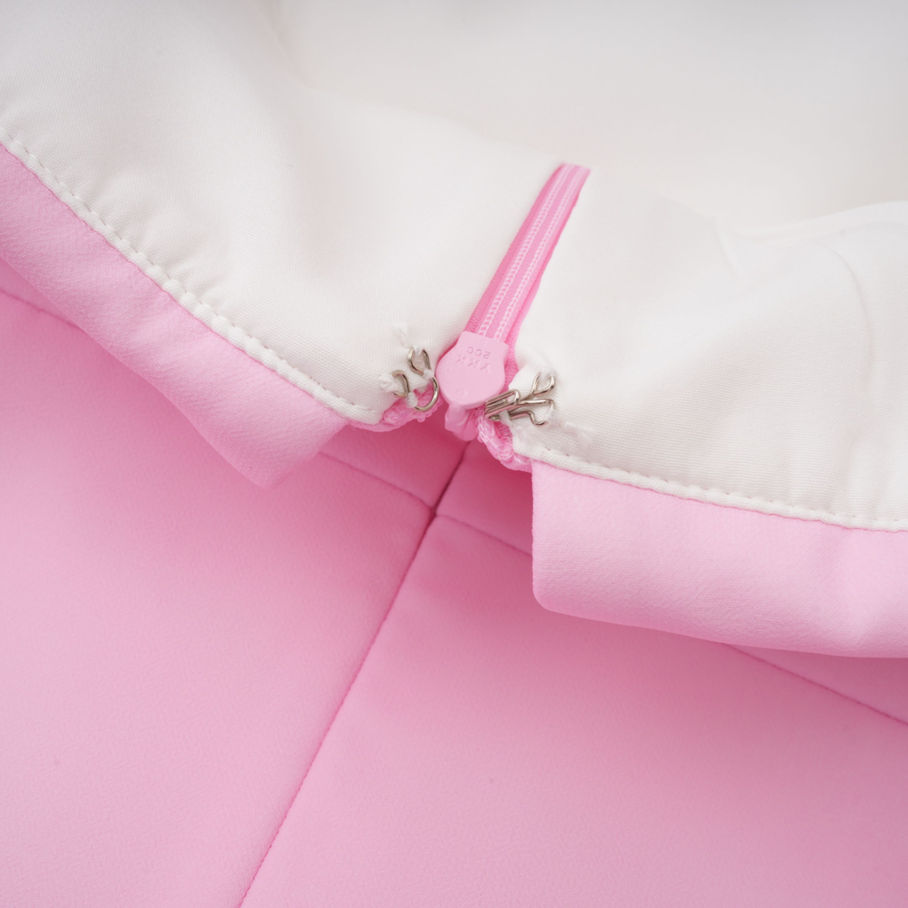 Laetitia Pink Pleated Train Ruched Maxi Dress