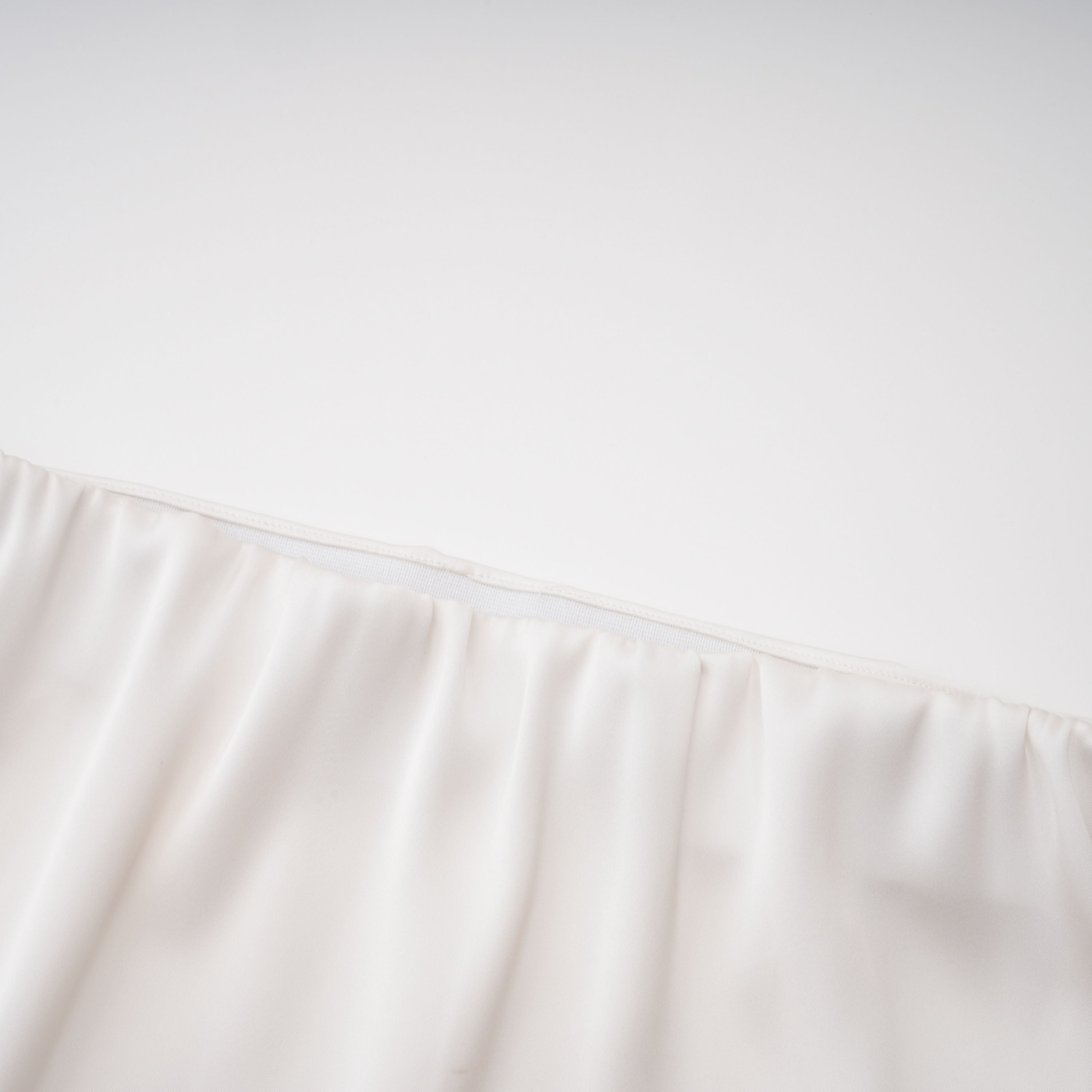 Zora White Sequin Corset Top & Satin Skirt Set