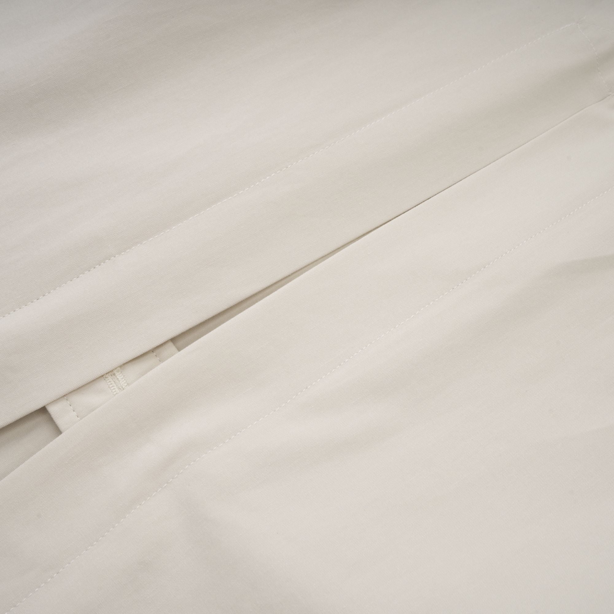 Bruyère White Double-Breasted Long Trench Coat