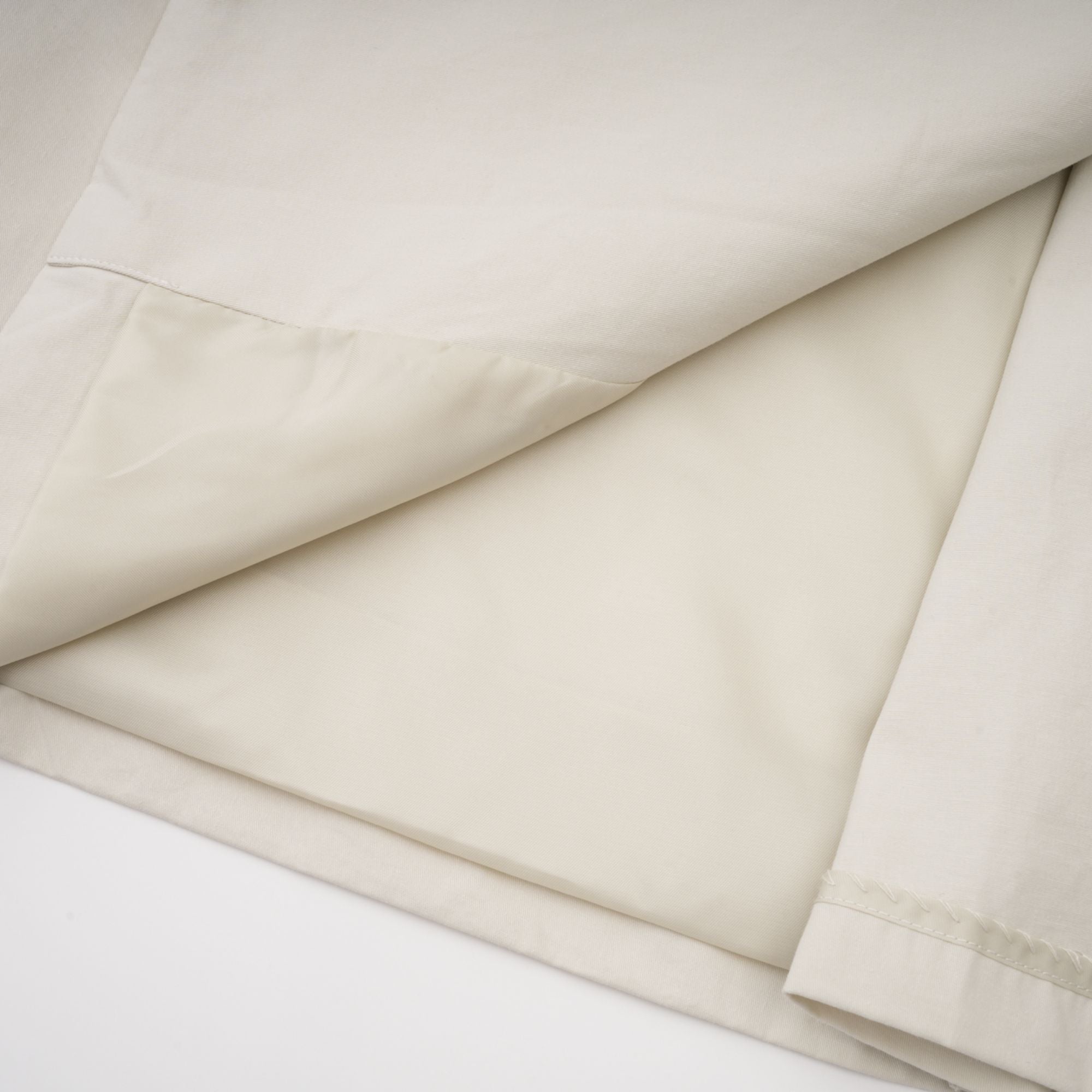 Bruyère White Double-Breasted Long Trench Coat