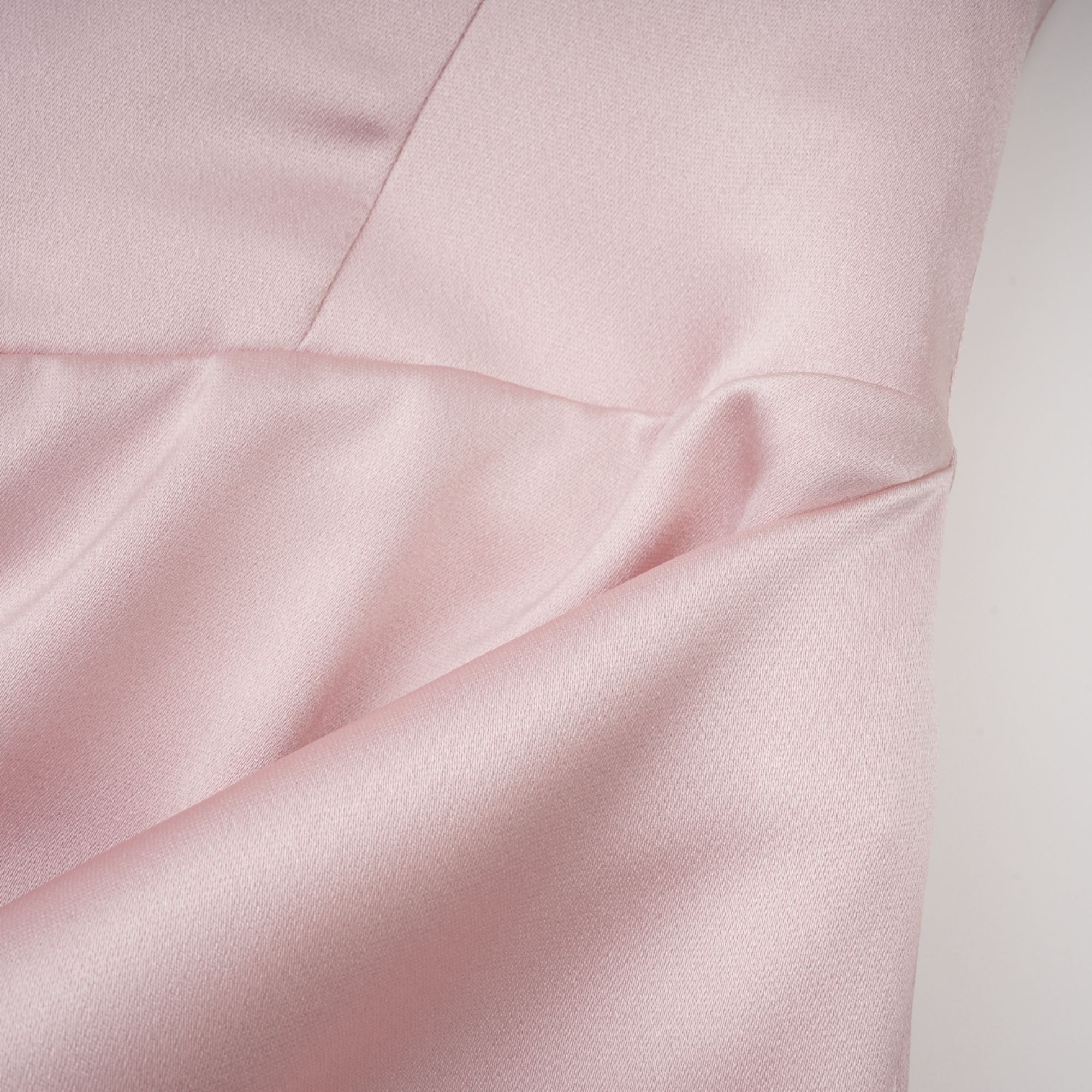 Fiona Pink Satin Square Neck Maxi Dress
