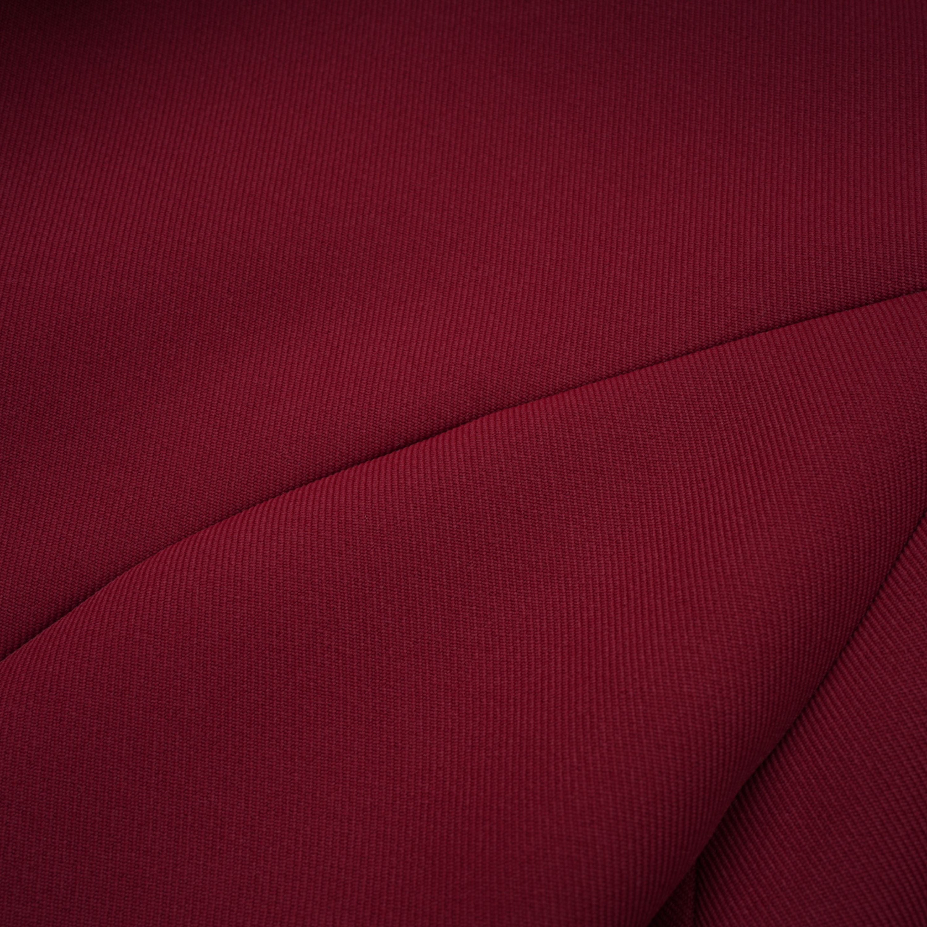 Valeria Burgunderrotes Minikleid mit Stehkragen und langen Ärmeln