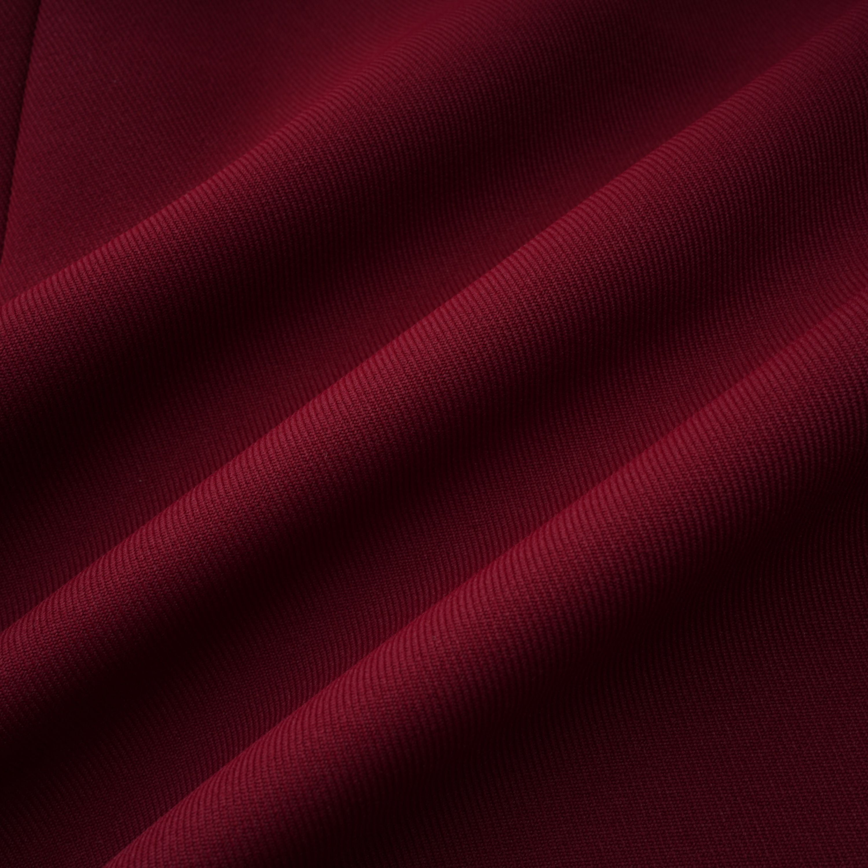 Valeria Burgunderrotes Minikleid mit Stehkragen und langen Ärmeln