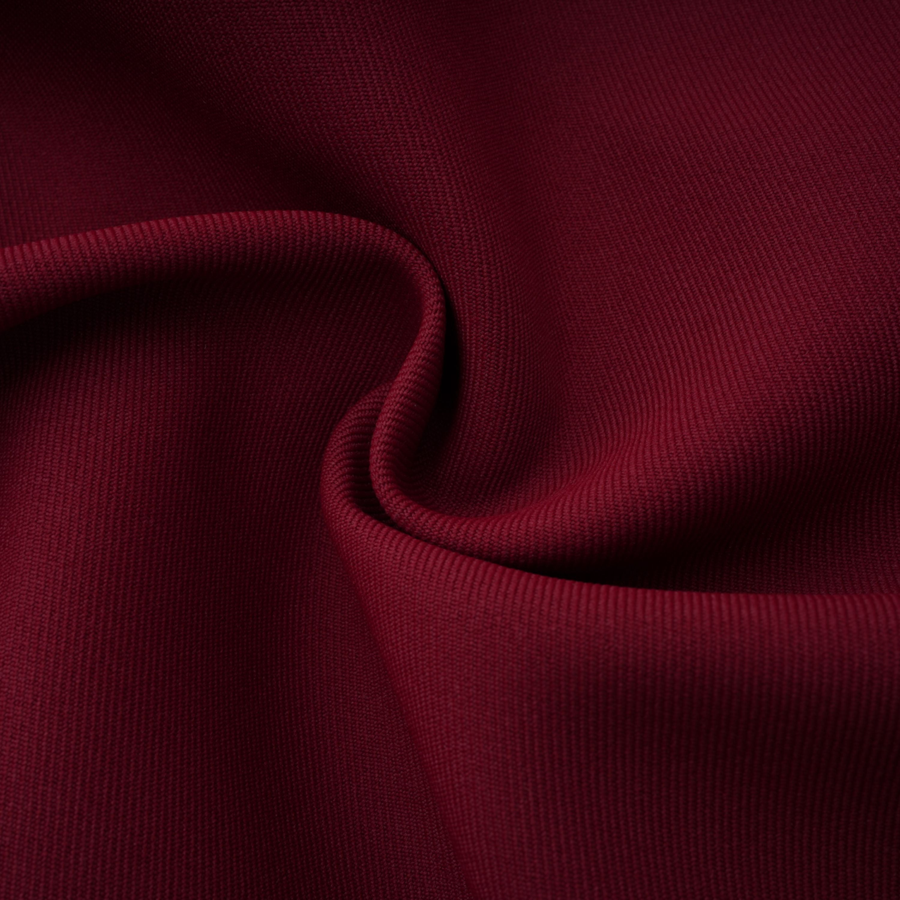 Valeria Burgunderrotes Minikleid mit Stehkragen und langen Ärmeln