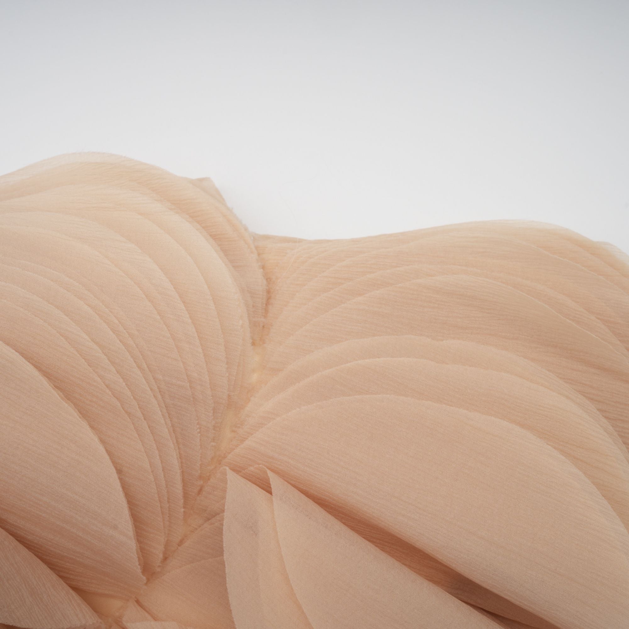 Elise neutrals off-shoulder shirred cropped top