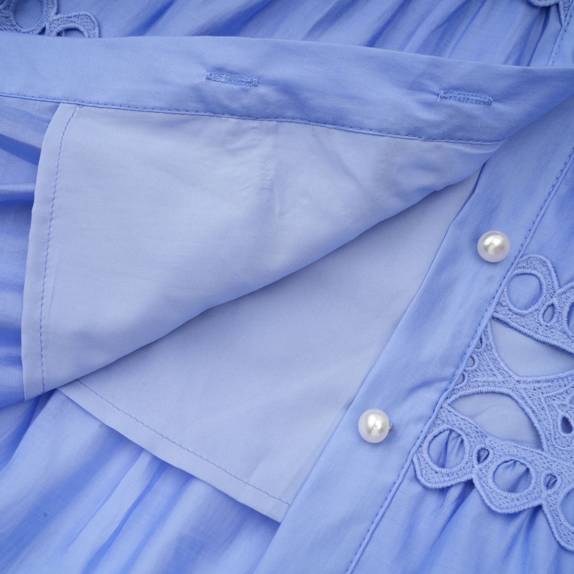 Nova blaues Minikleid mit Cut-outs und Gürtel