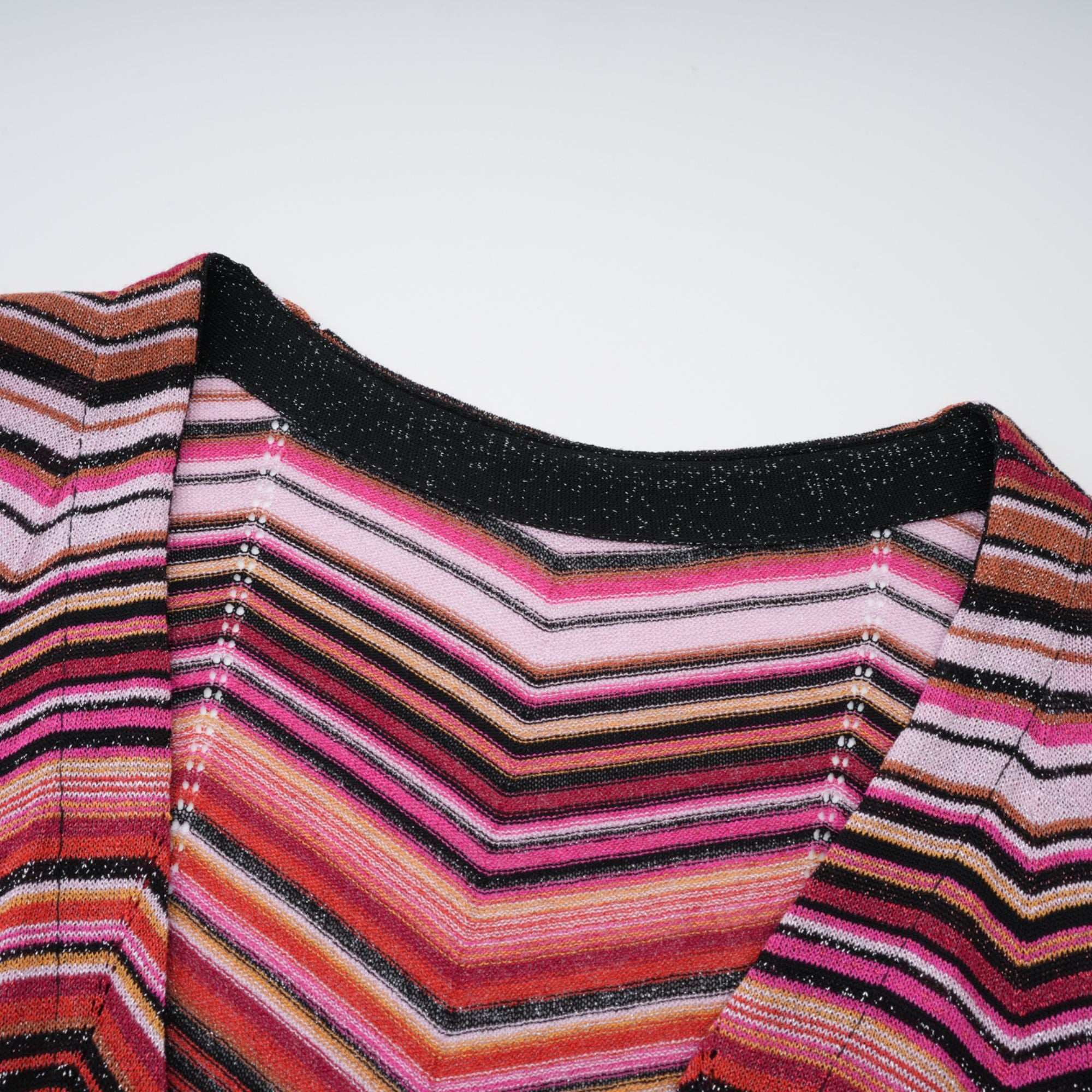 Chloé Red Striped Knit Long Cardigan