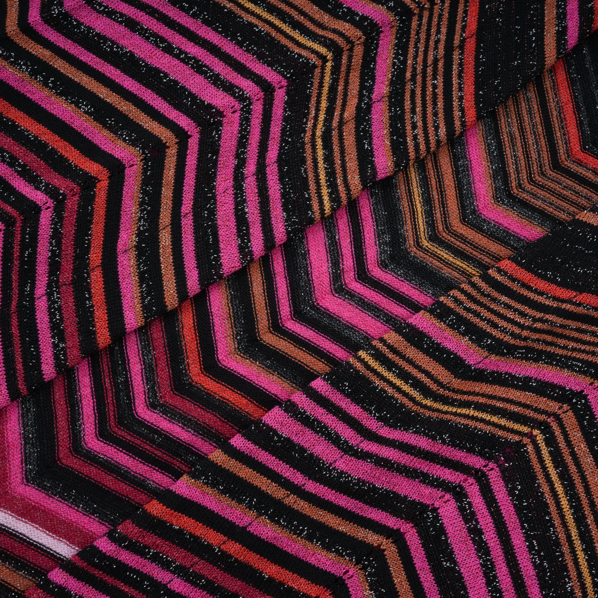 Chloé Red Striped Knit Long Cardigan