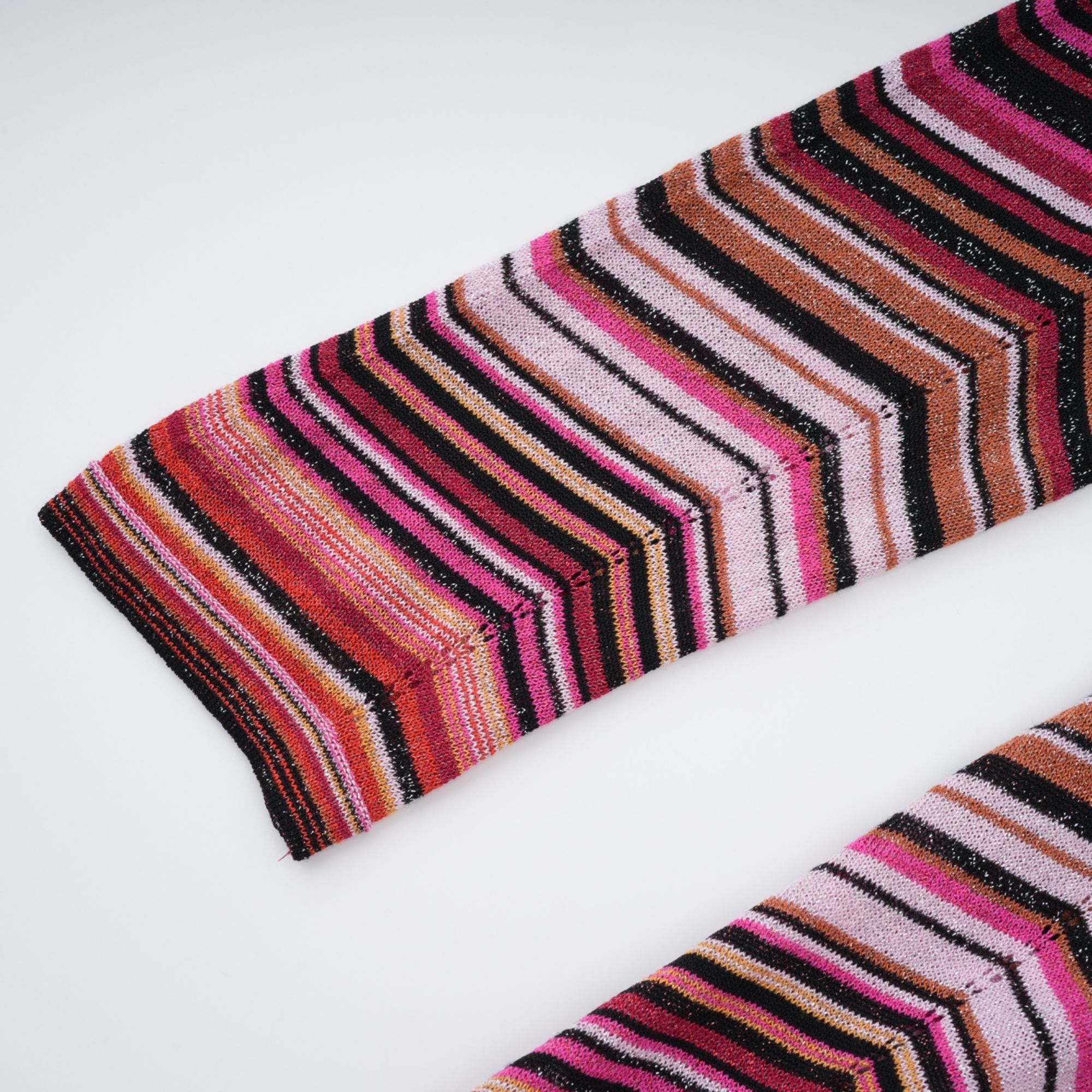 Chloé Red Striped Knit Long Cardigan