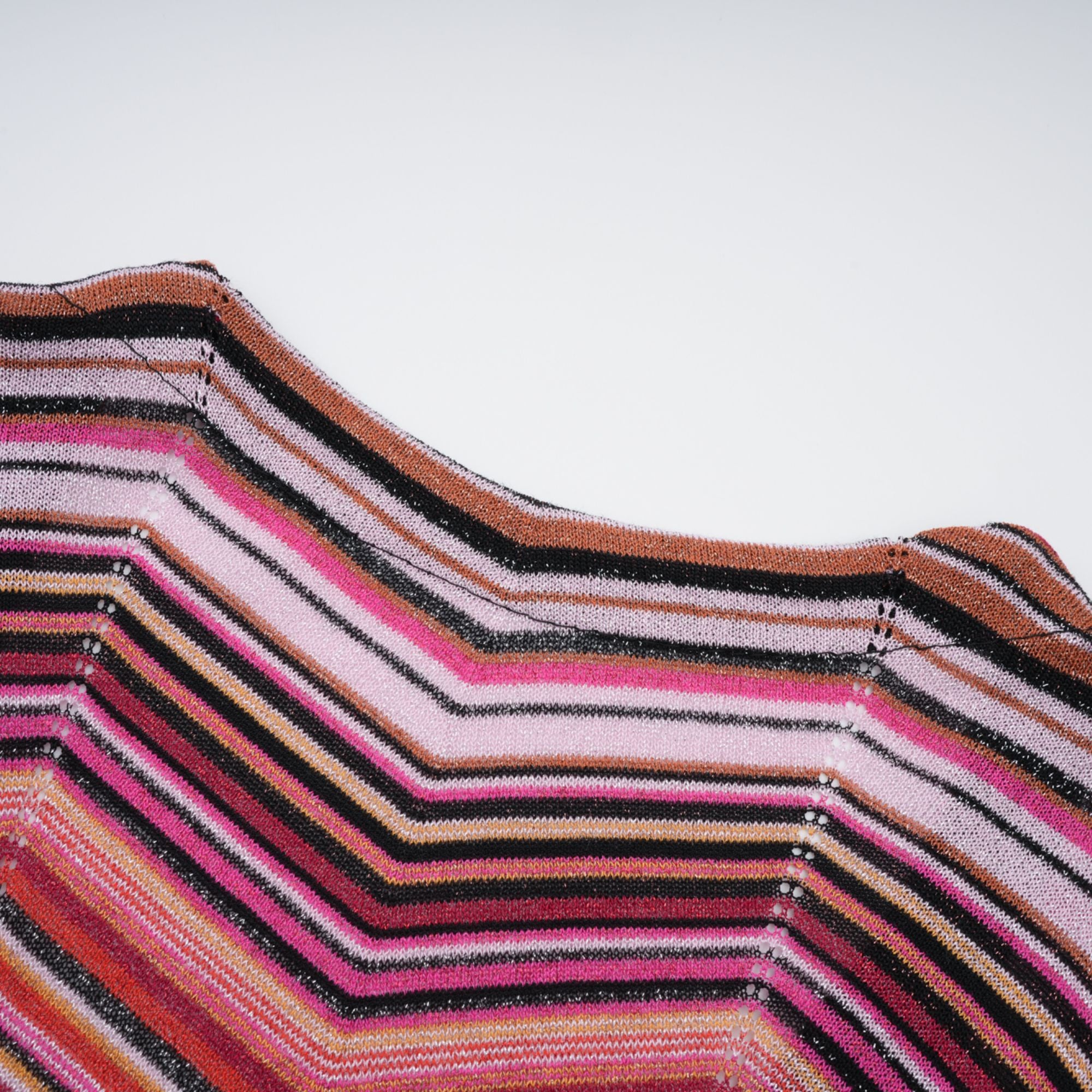 Chloé Red Striped Knit Long Cardigan