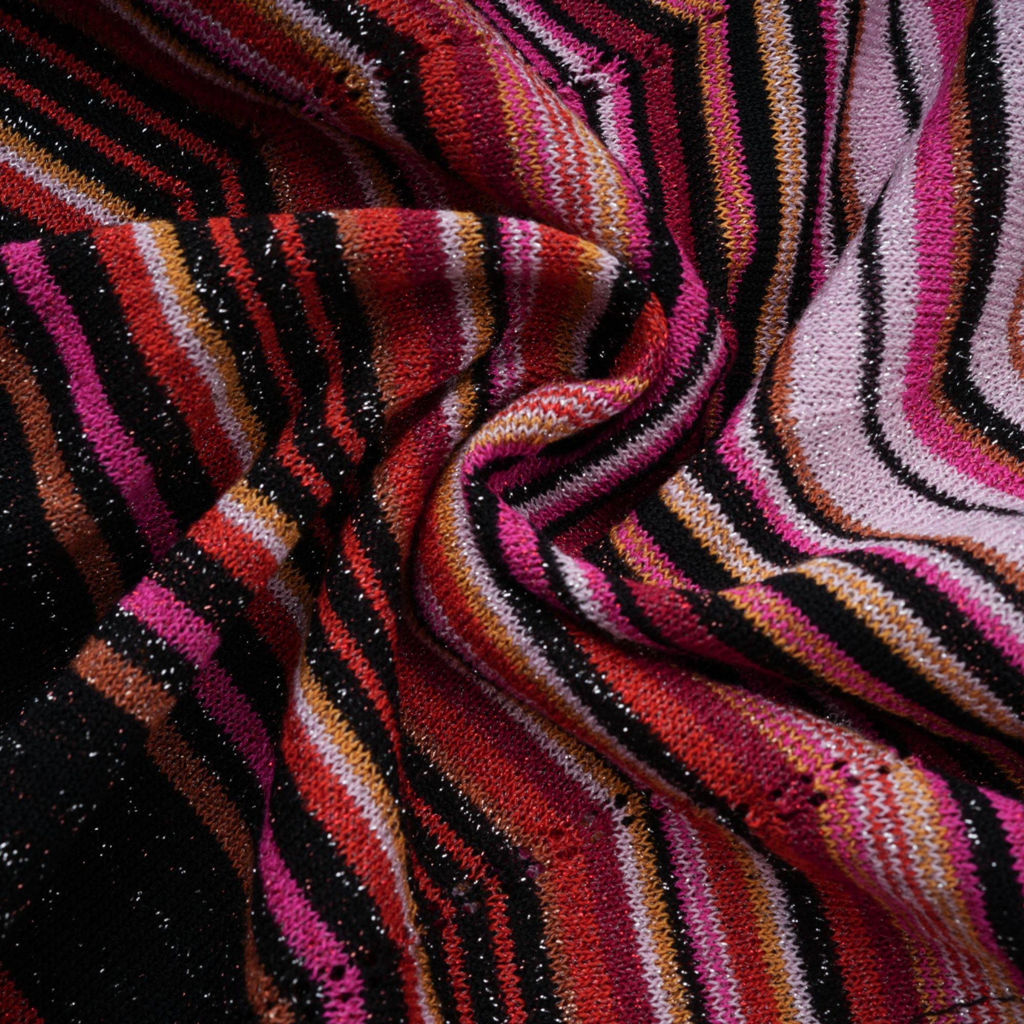 Chloé Red Striped Knit Long Cardigan