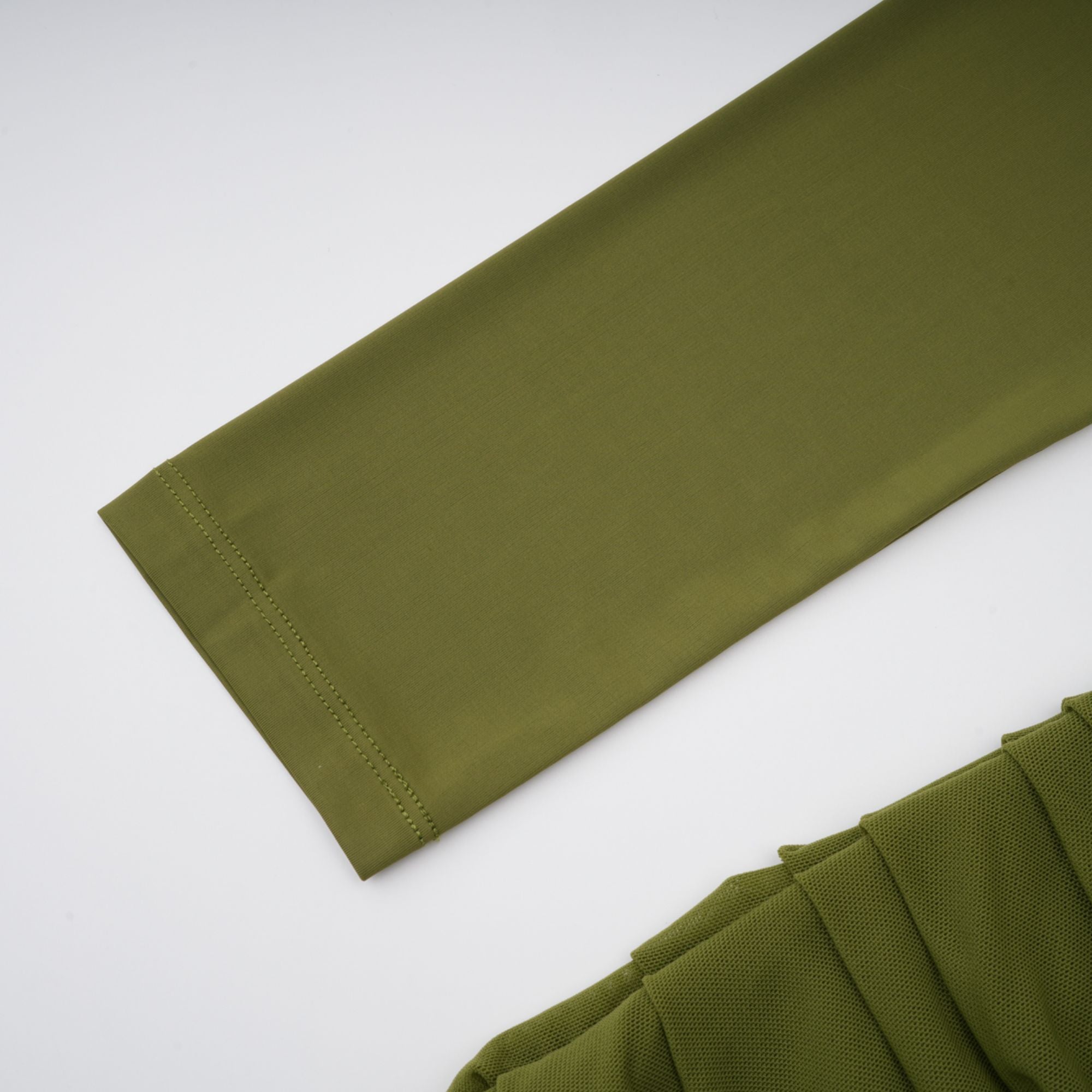 Arlette Green Asymmetrical Ruched Maxi Dress