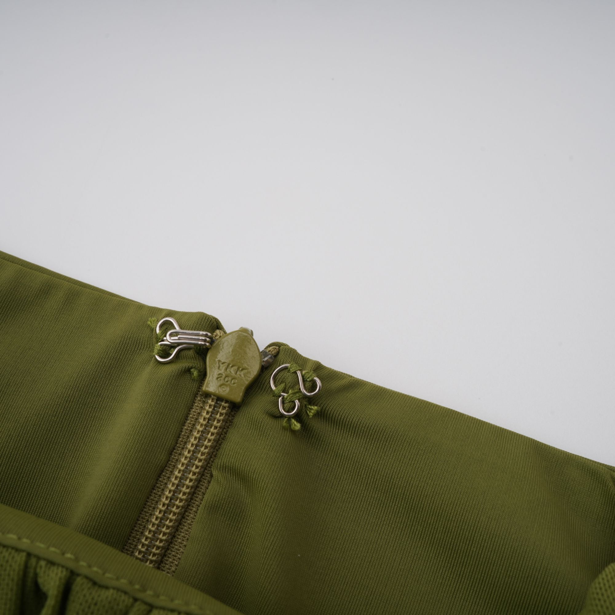 Arlette Green Asymmetrical Ruched Maxi Dress