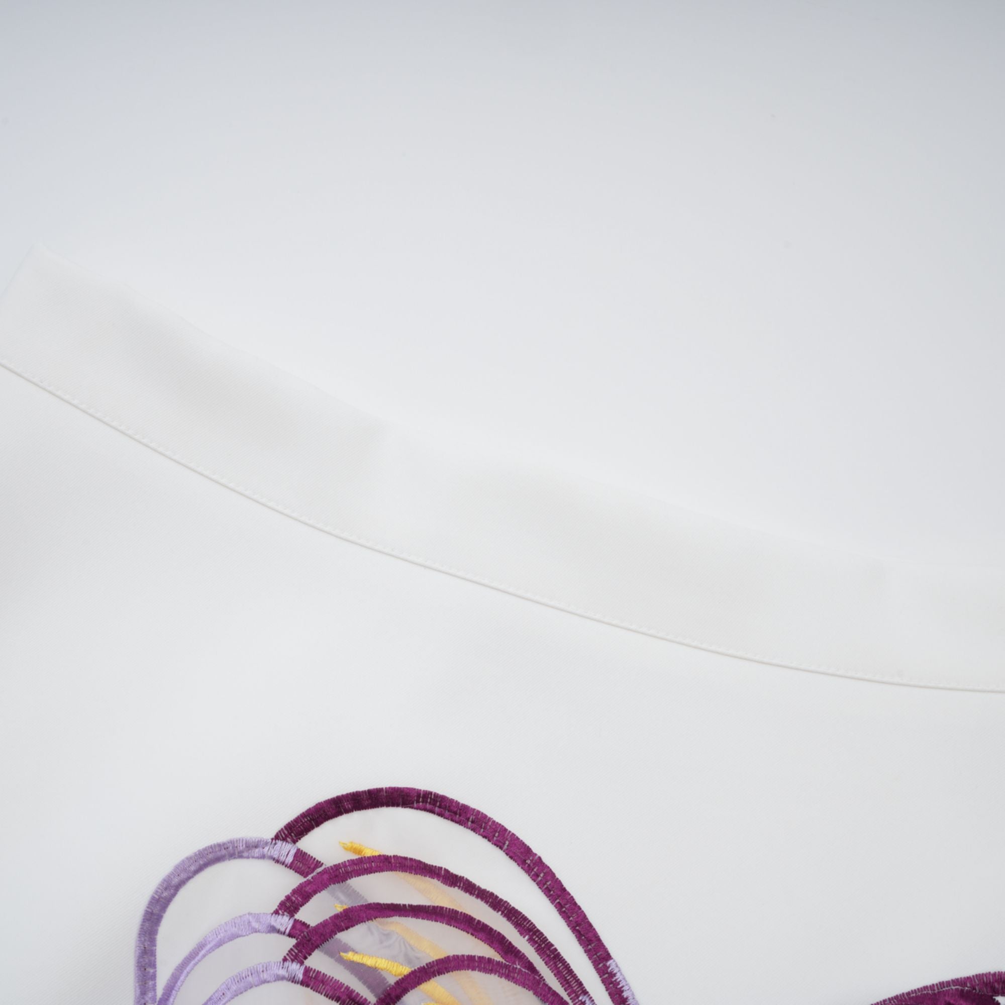 Irène White Sequin Floral Embroidered Matching Set