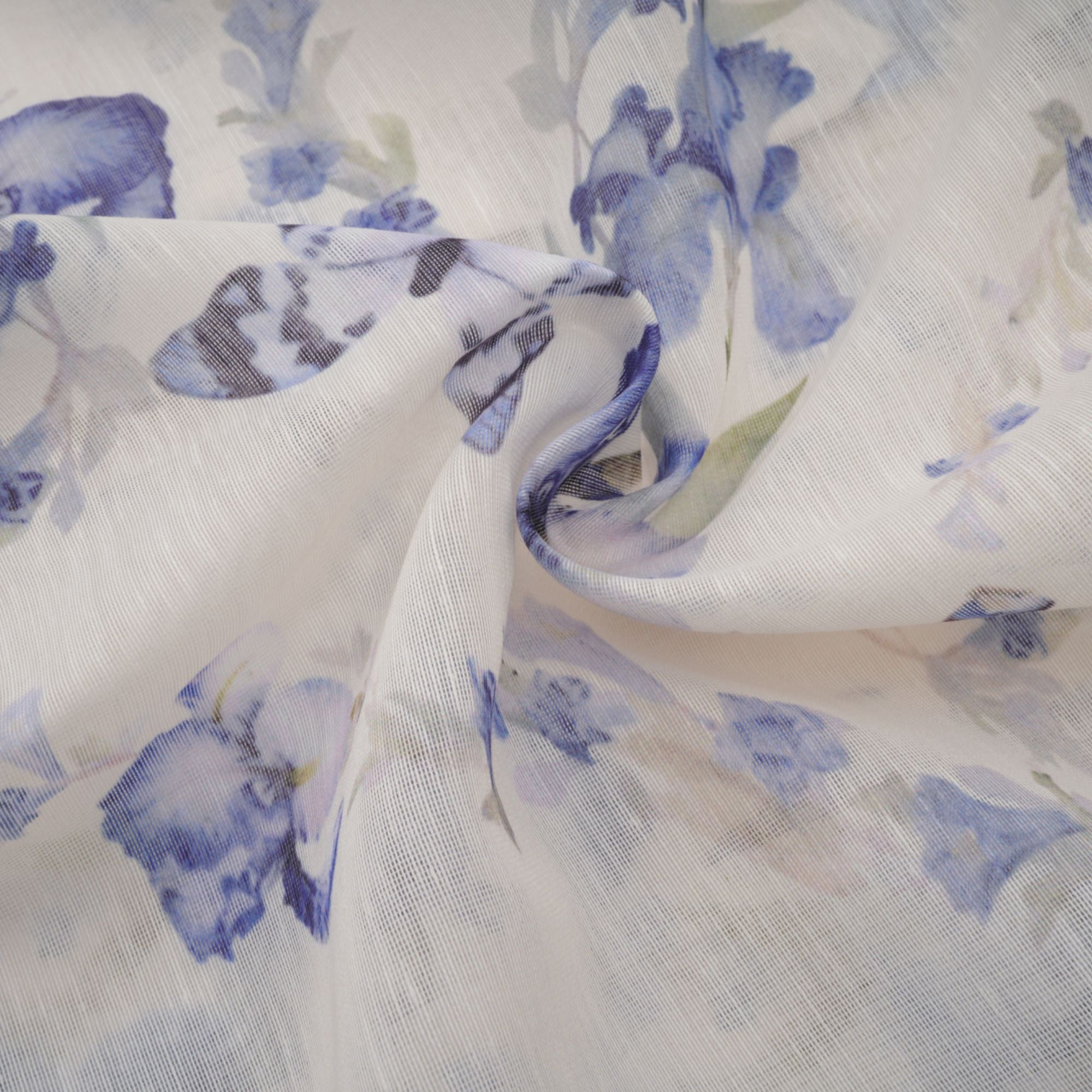 Ausgestelltes Chiffon-Minikleid Blandine mit Blumendruck