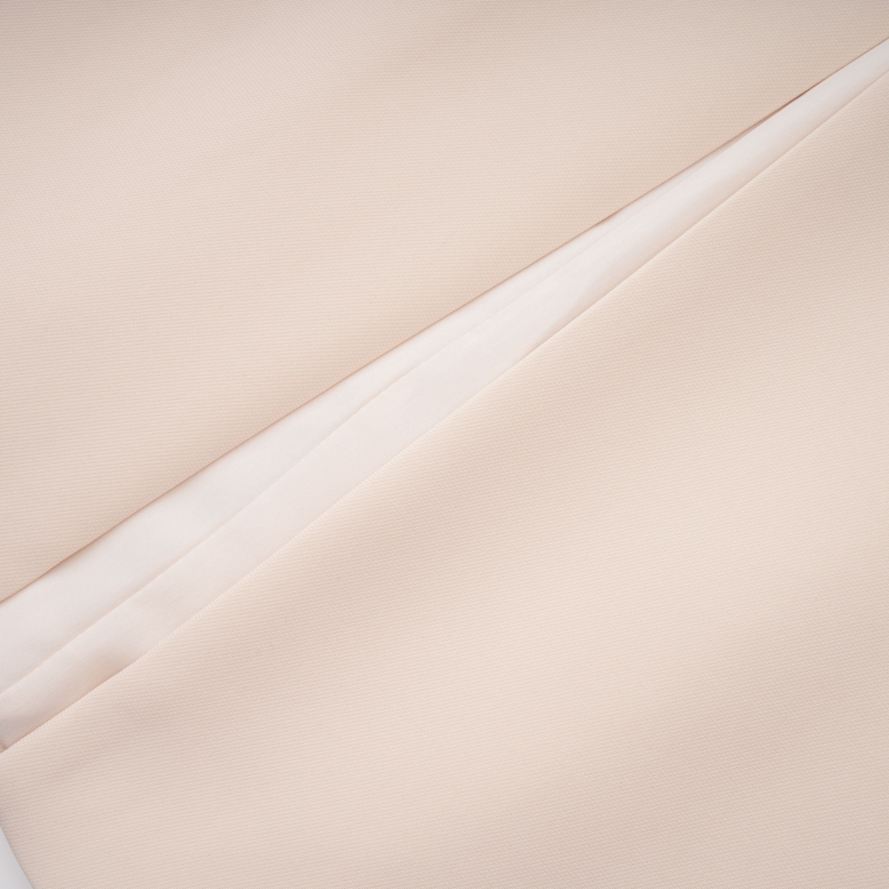 Quintella Neutrales Midi-Kleid mit Blumenmuster und Kristallverzierung