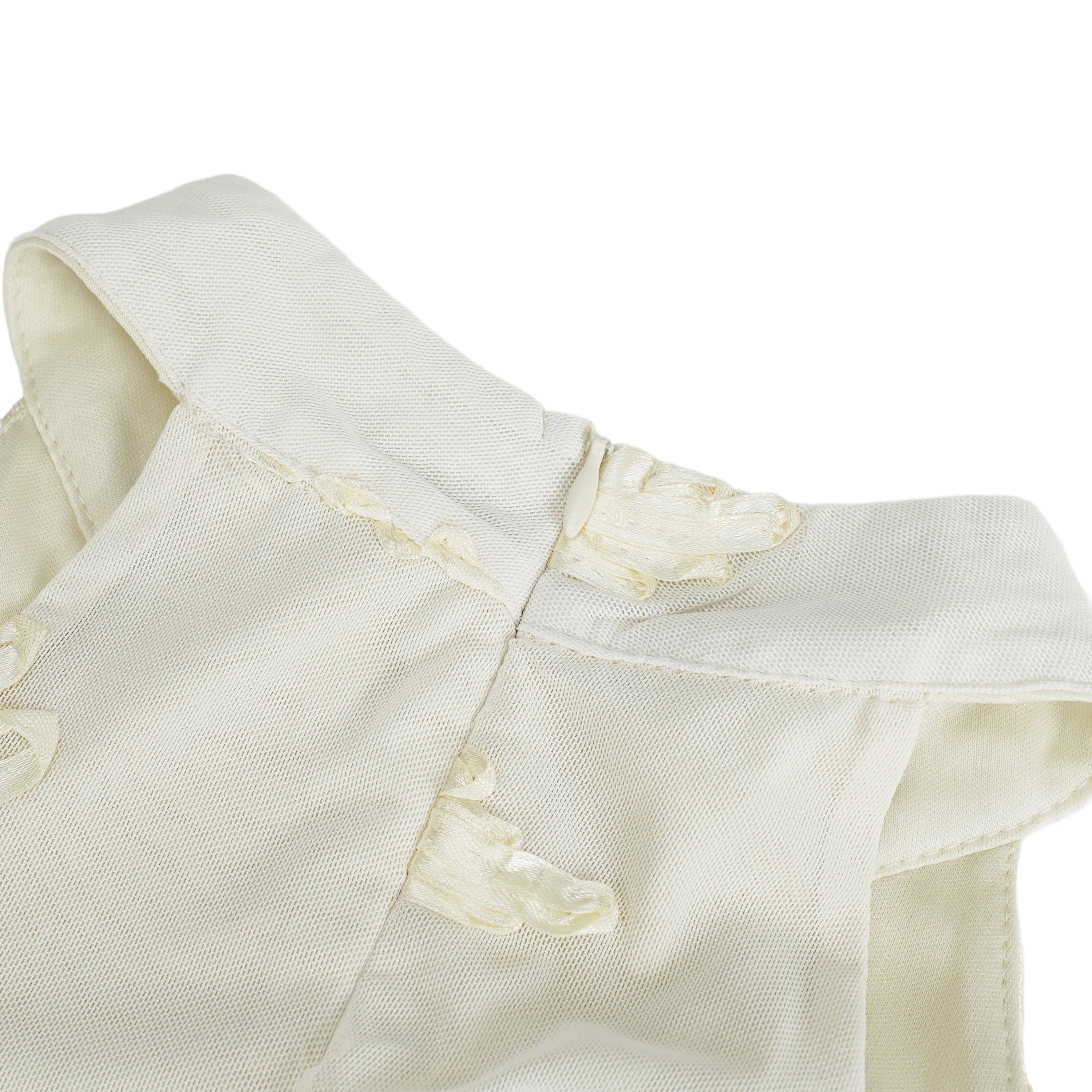 فستان تيويلين محايد غير متماثل بتصميم زهور ومكشكش متوسط الطول