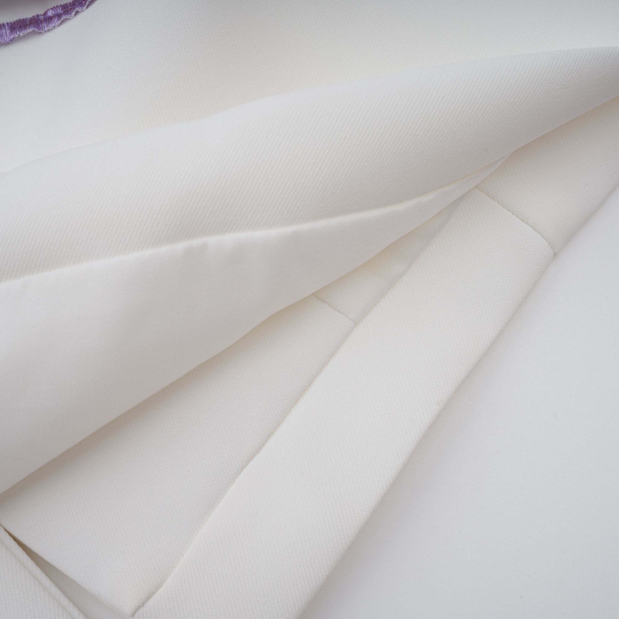 Irène White Sequin Floral Embroidered Matching Set