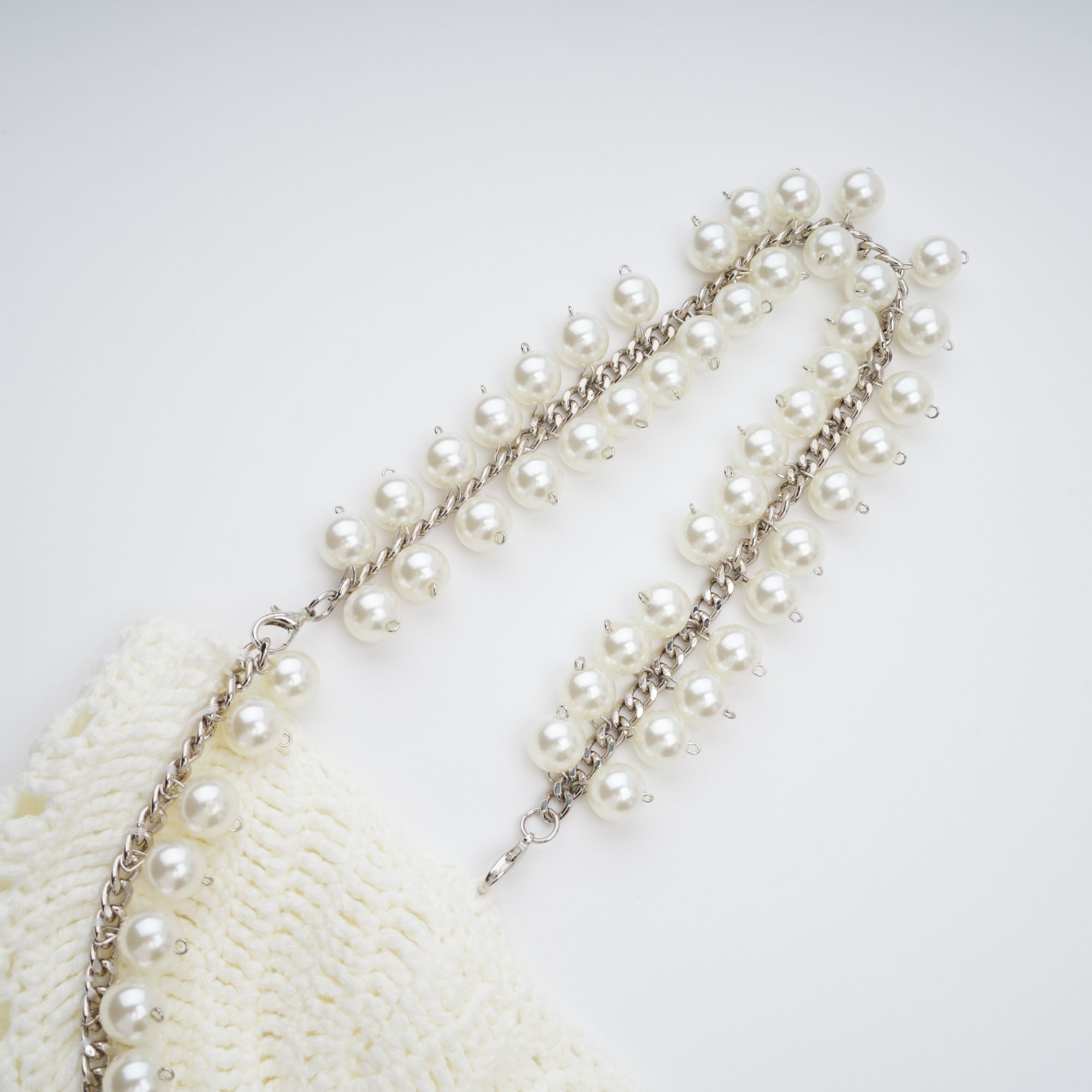 Prunelle Crochet Knit Two-Piece Top and Skirt Set