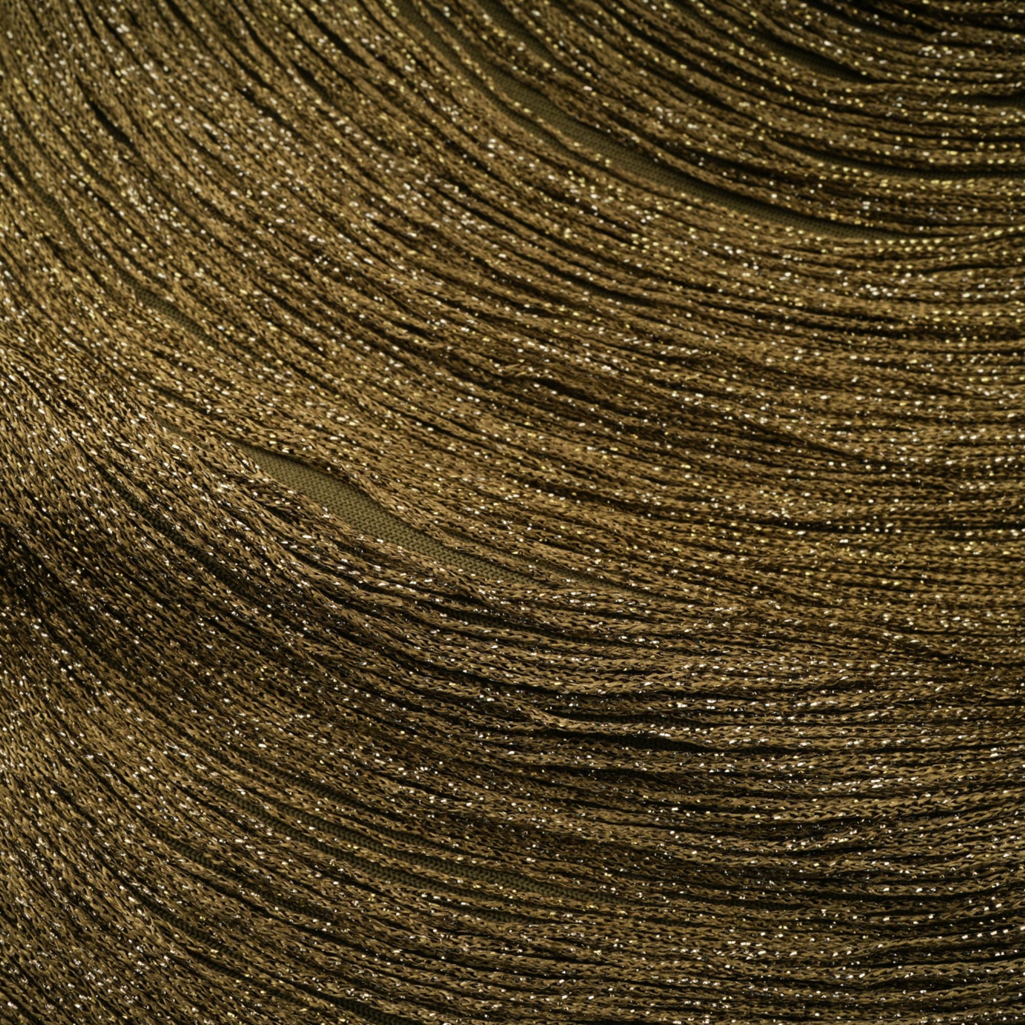 Borbála Green Fringed Top & Satin Skirt Set