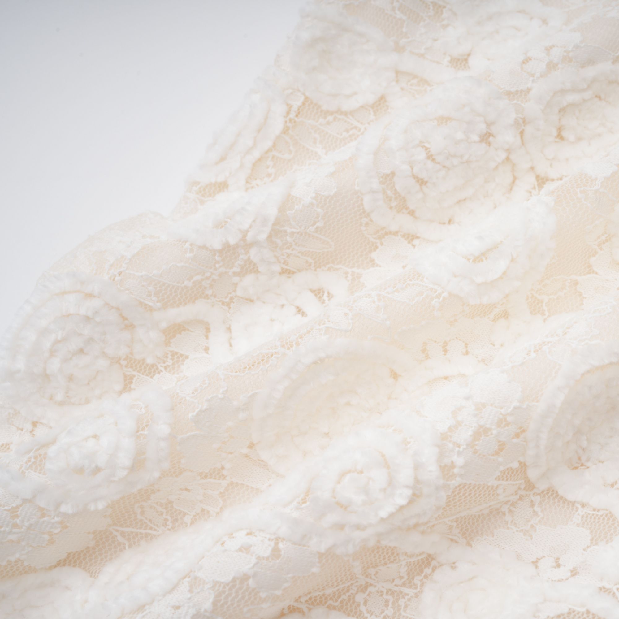 Oona White Floral Lace Pencil Midi Dress