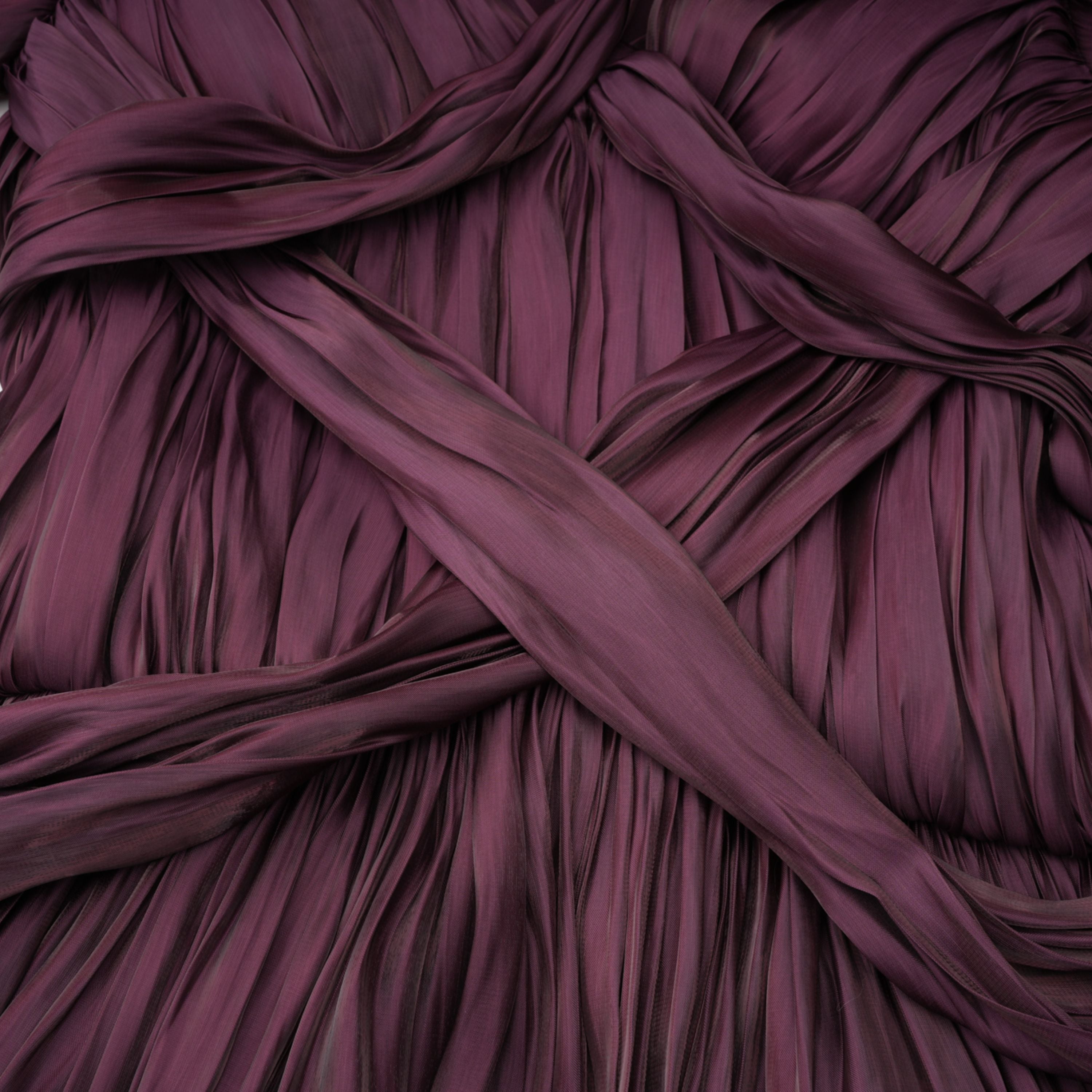 فستان ماكسي بقصّة متقاطعة باللون البني الفاتح