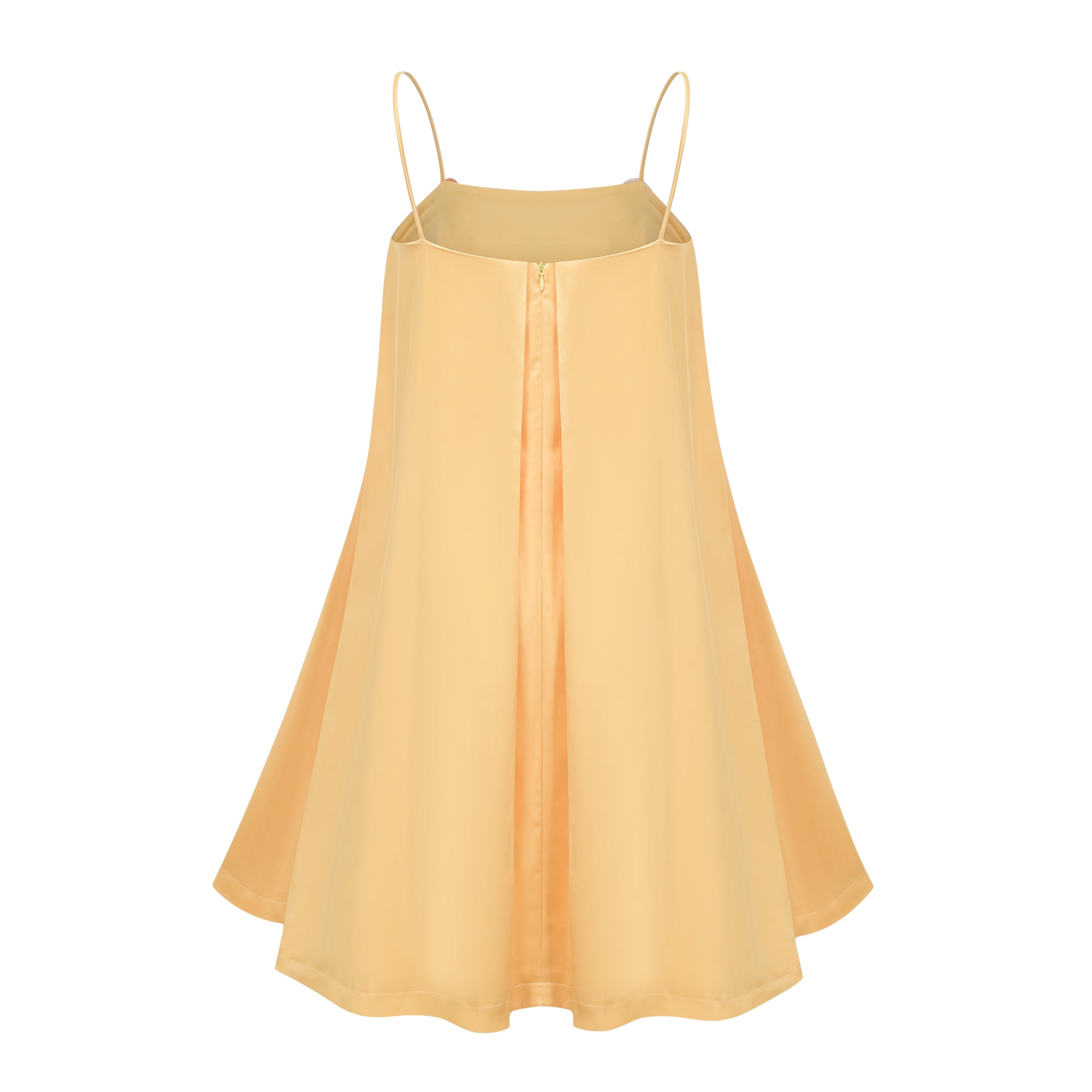 Avril Yellow Floral Embroidered Mini Dress