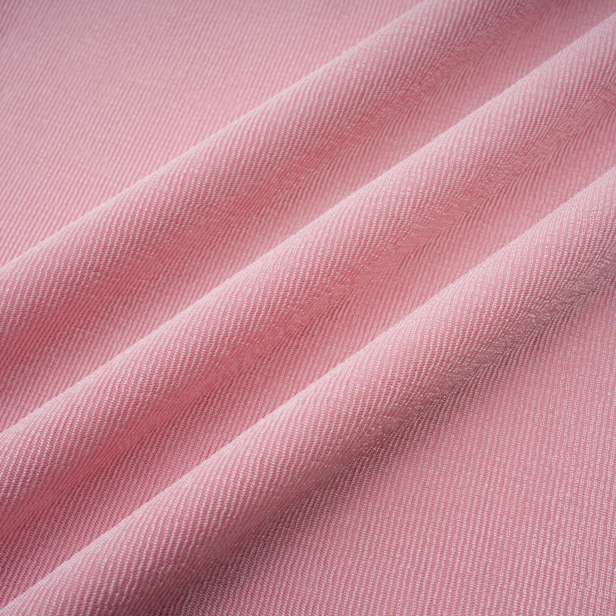 Moderne Pink Shawl Panel Ruched Maxi Dress