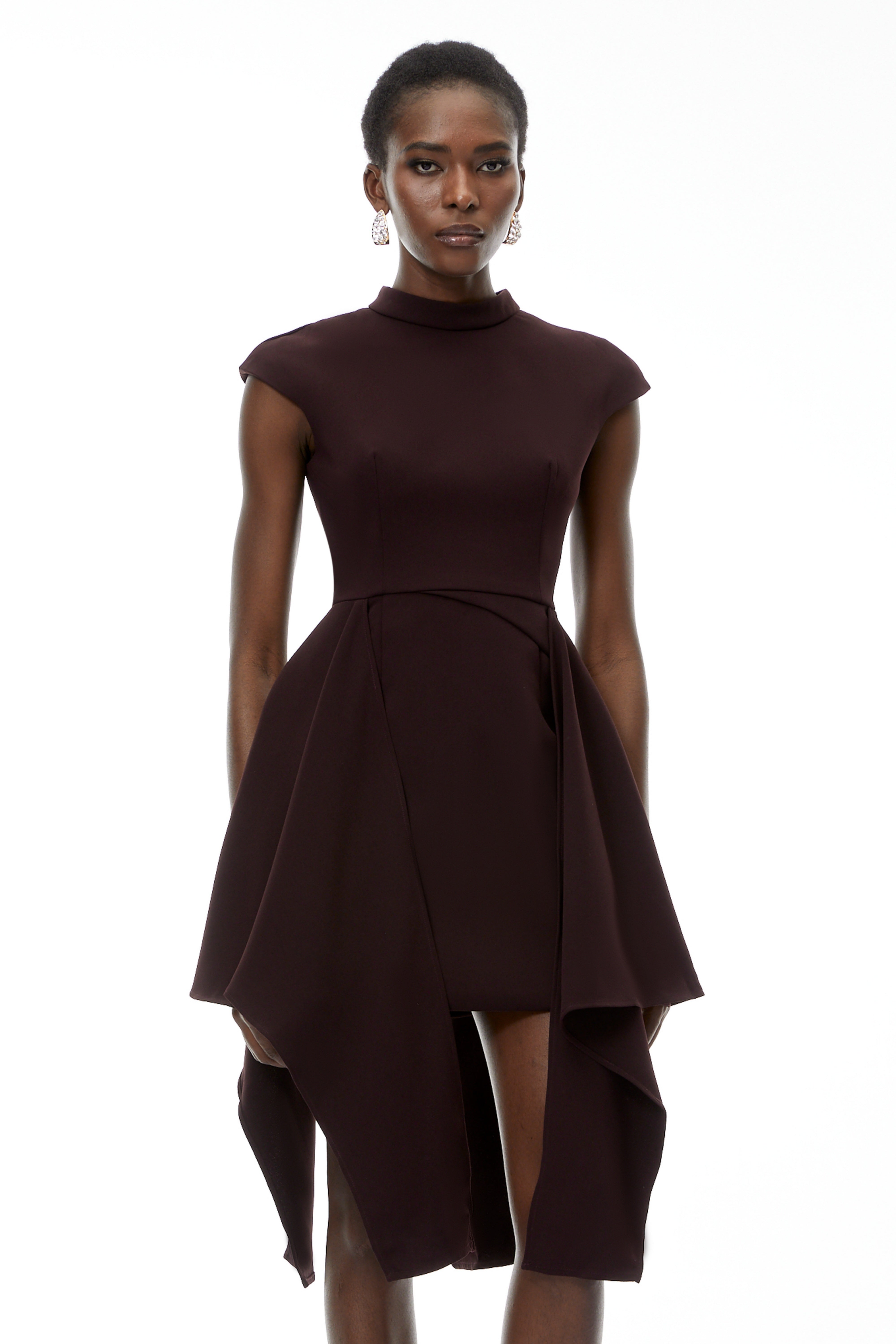 Dakota Brown Minikleid mit Schleife