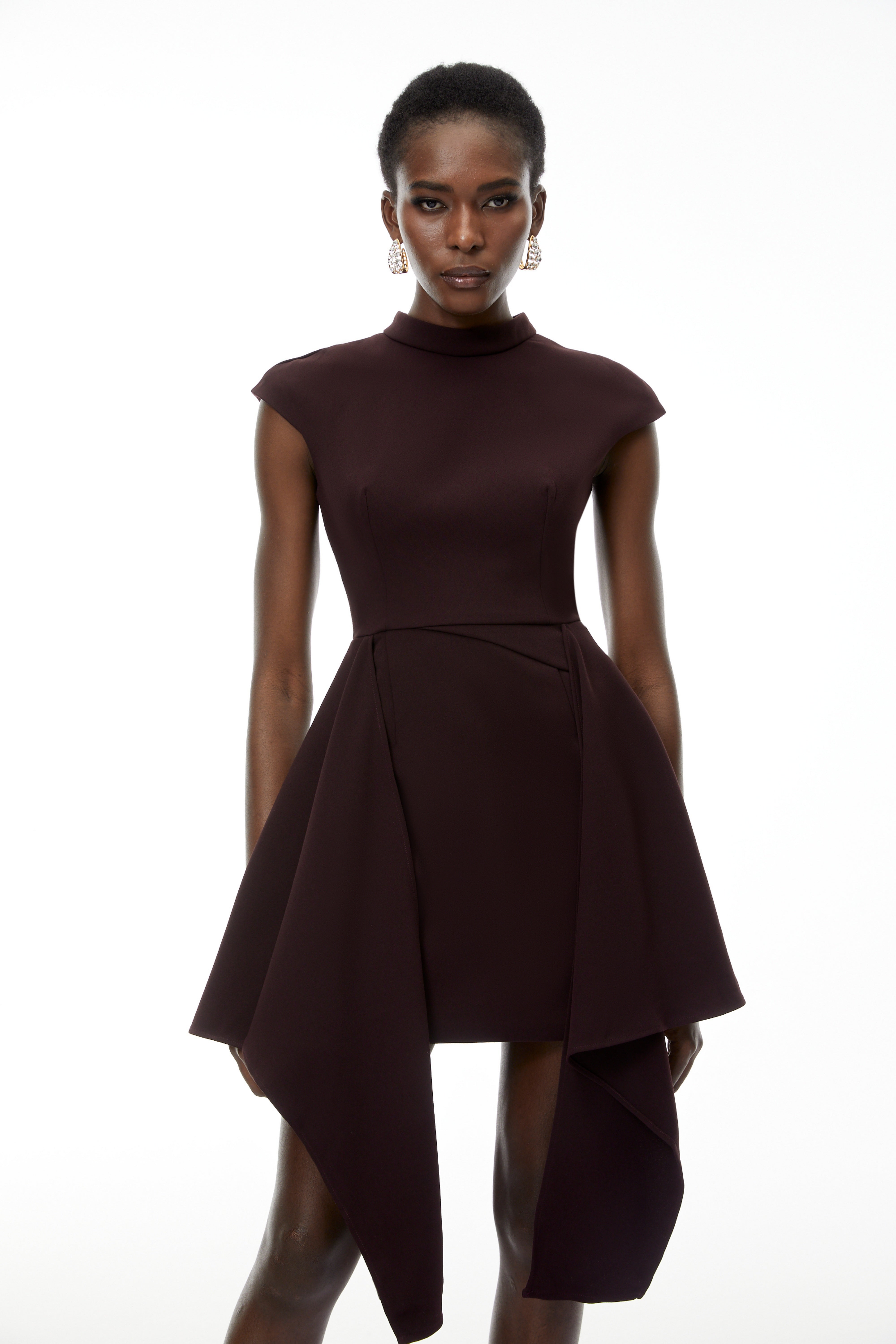 Dakota Brown Minikleid mit Schleife