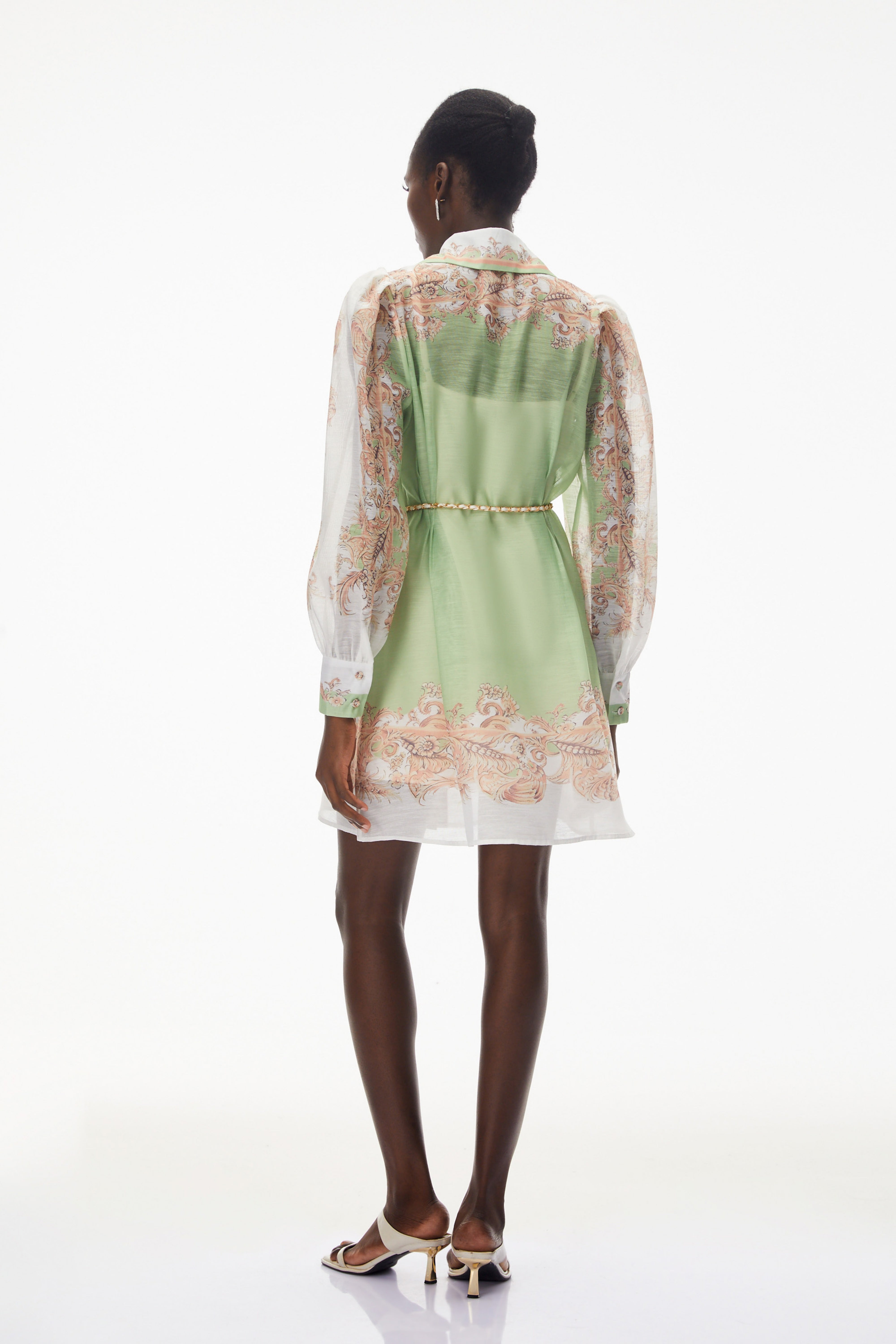 Elisabeth – Minikleid mit farbigen Blockdrucken