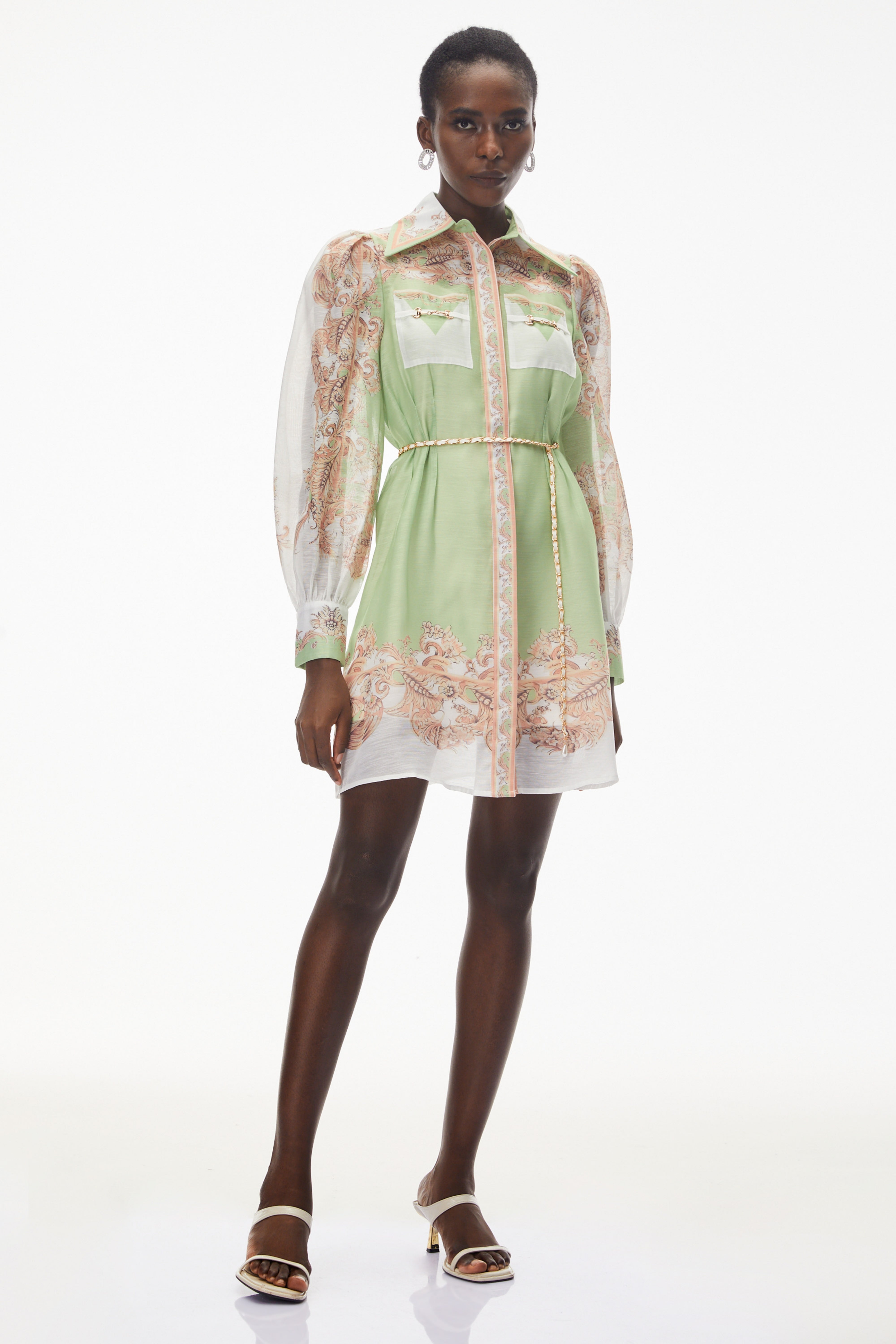 Elisabeth – Minikleid mit farbigen Blockdrucken