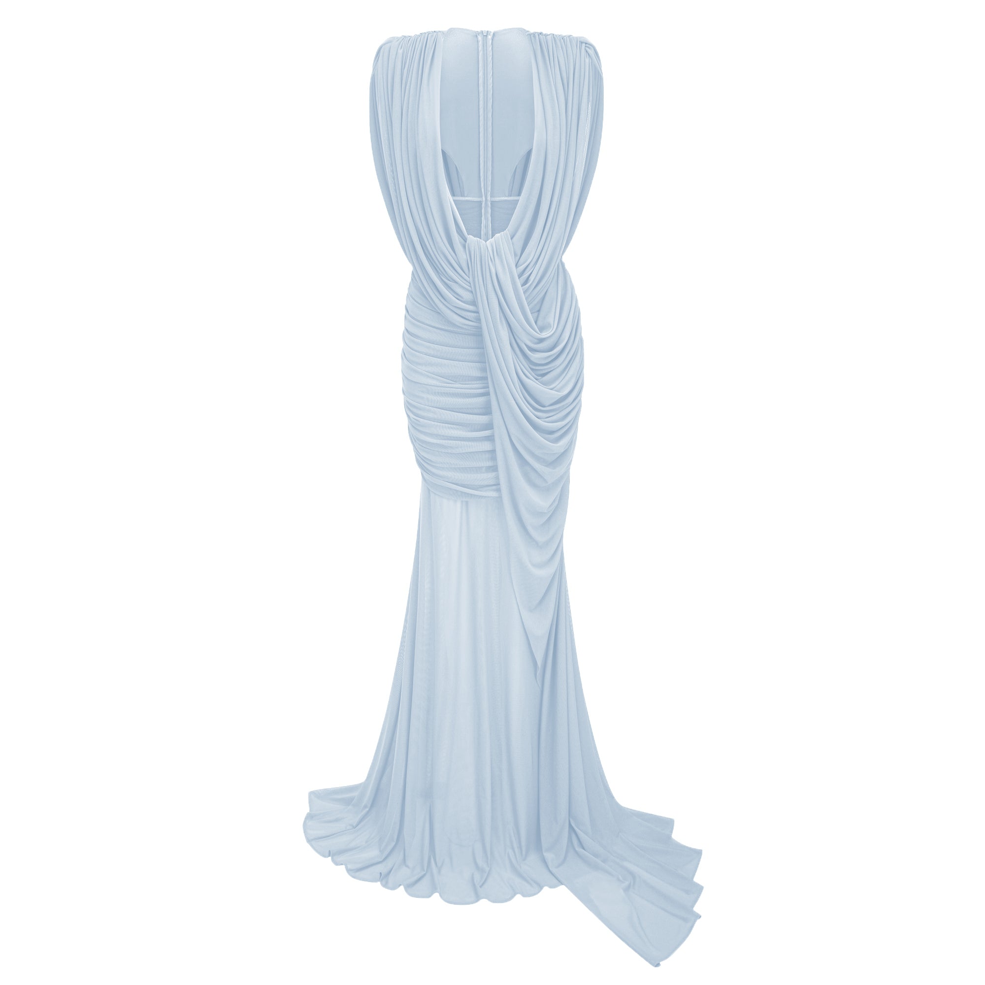 فستان طويل غير متماثل من "فيونا بلو"