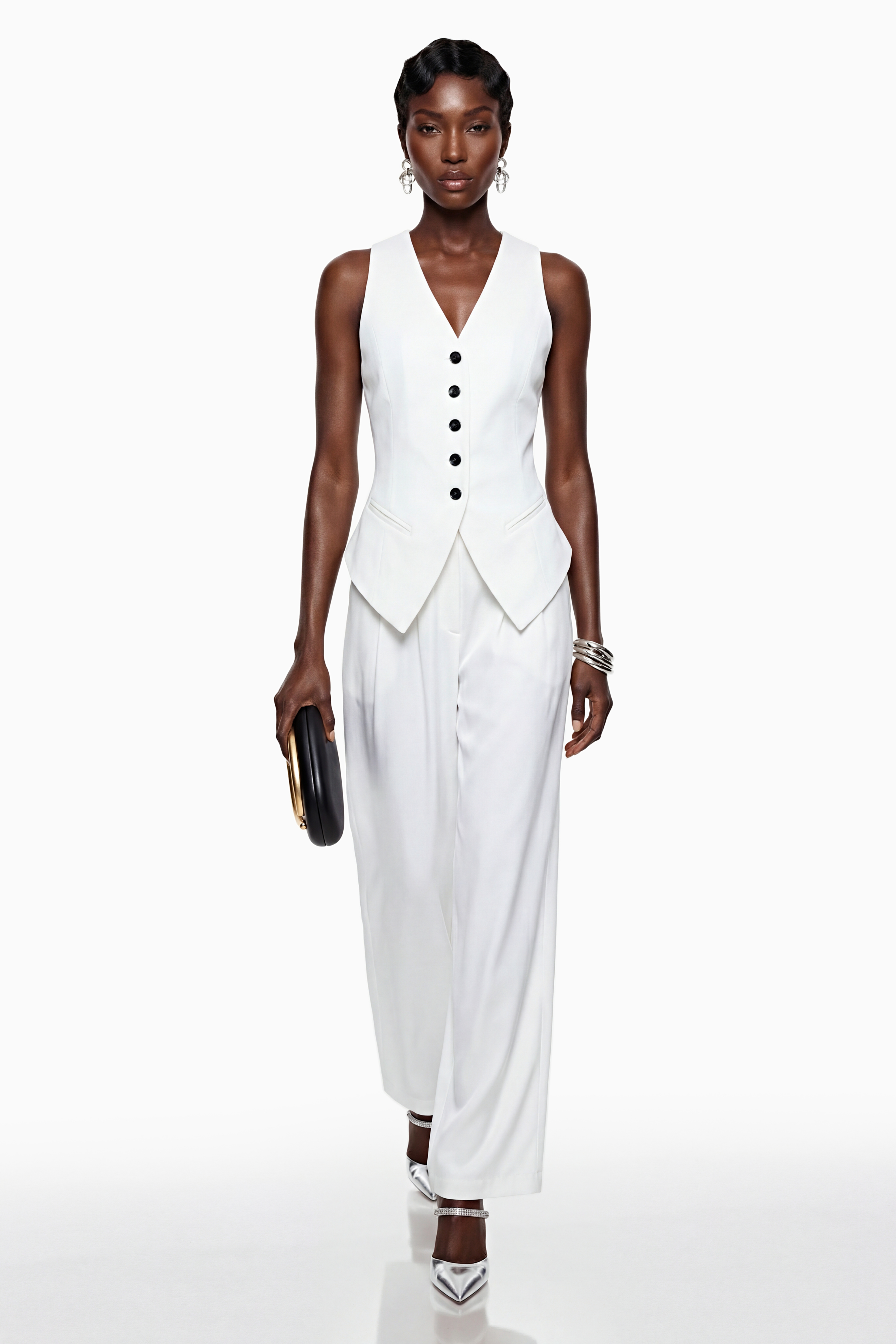 Heidi White – Set aus ärmellosem Top und Hose