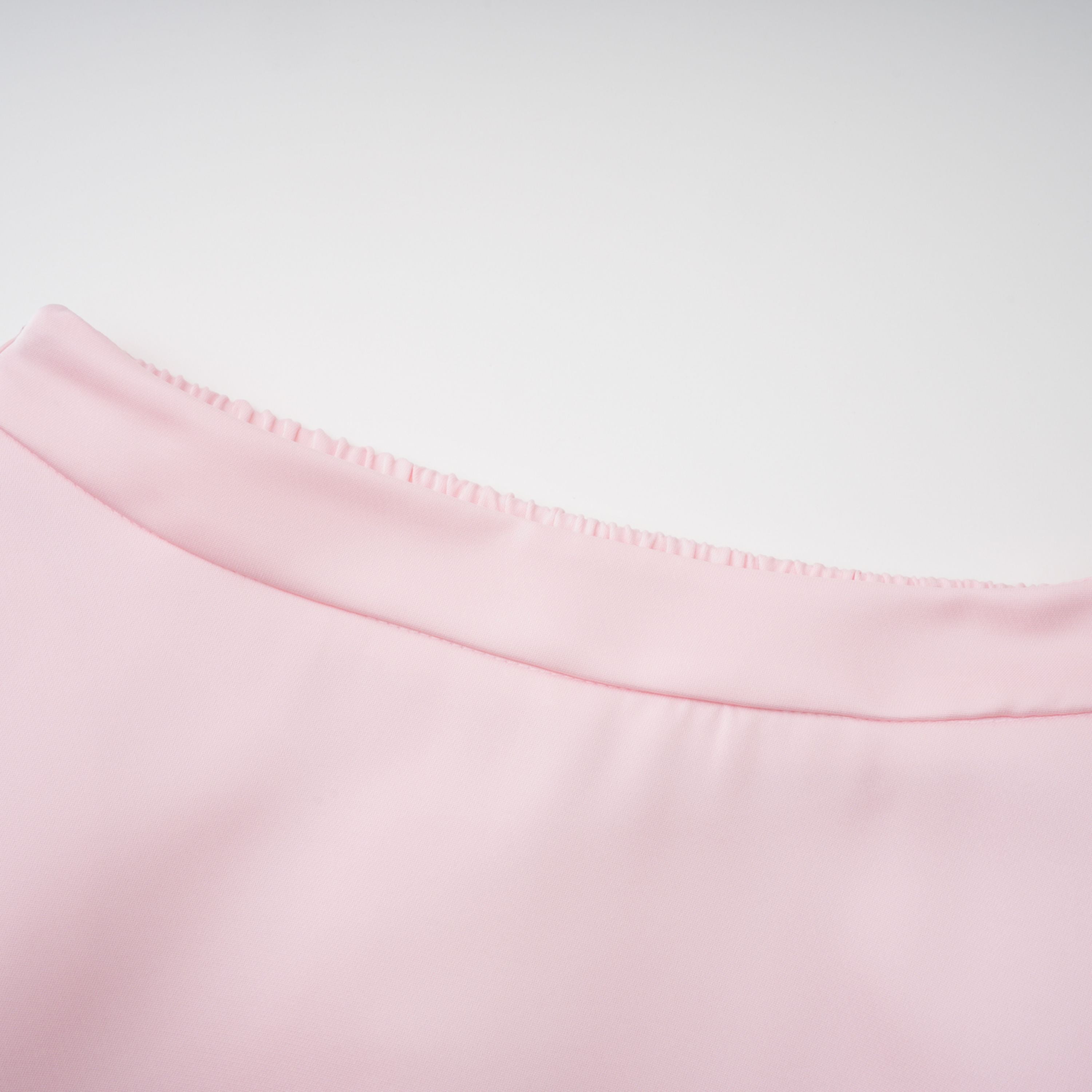 Johanna Pink Self-Tie Blouse & Skirt Set