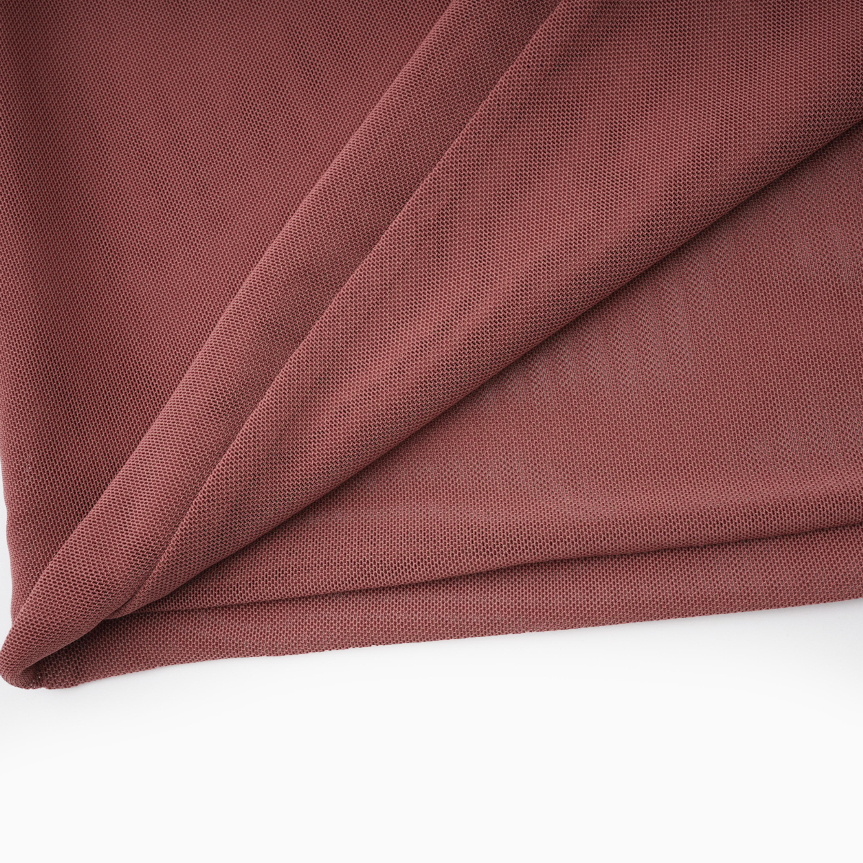 Dusty rose draped one-shoulder gown with center ruching