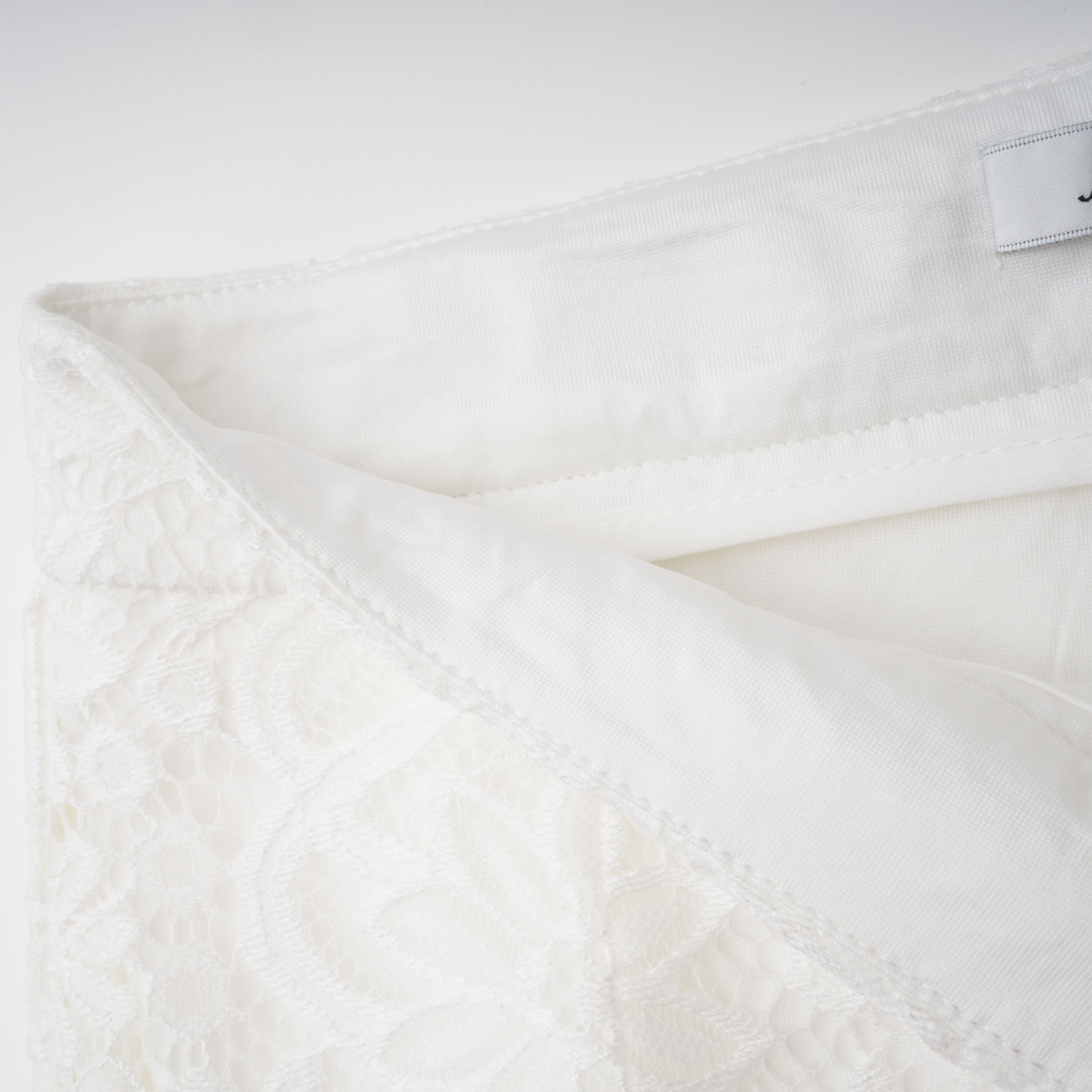 Loana White Floral Lace Top & Trousers Set