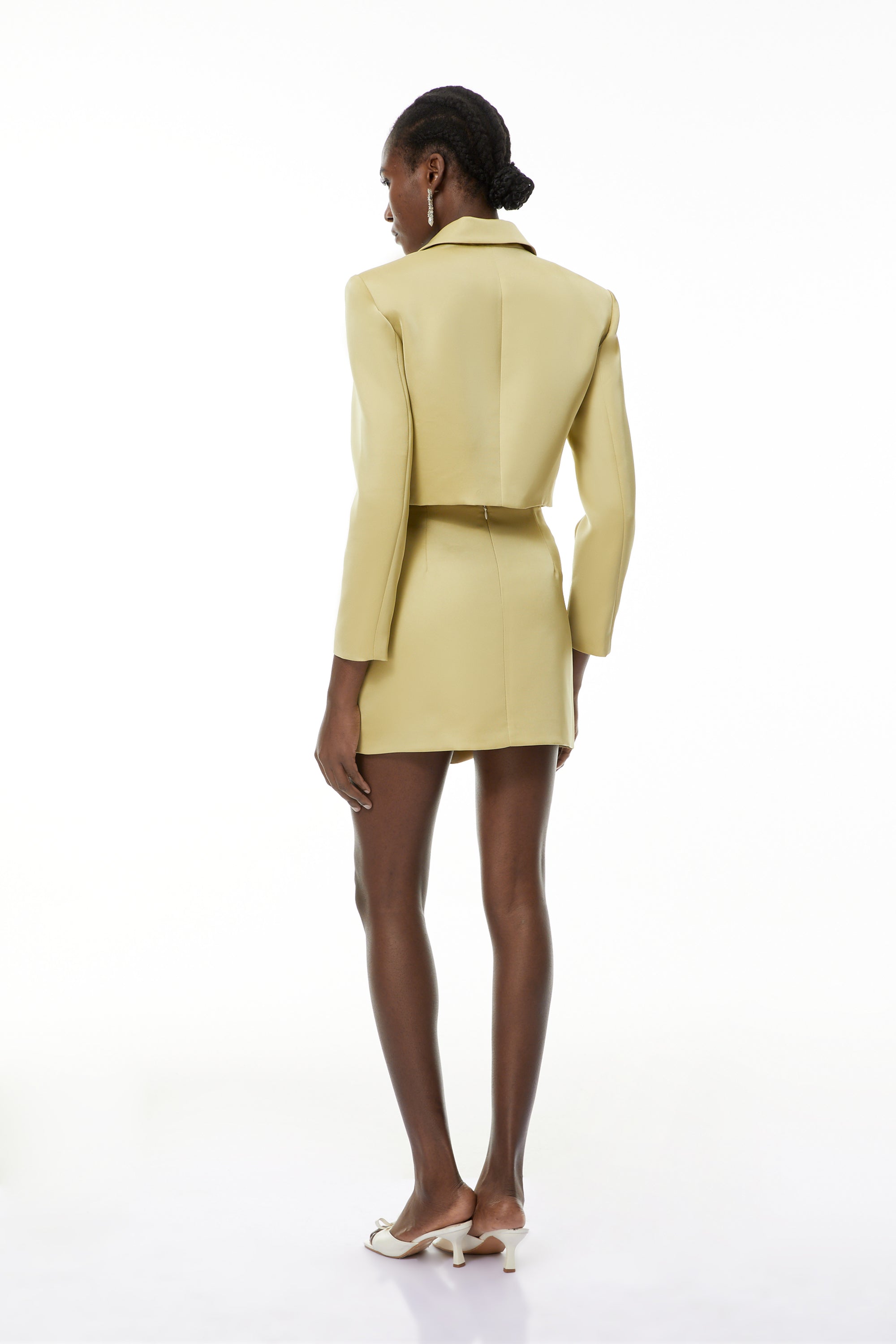 Lovisa Grün Dekorative Knopfleiste Hemd & Rock Set