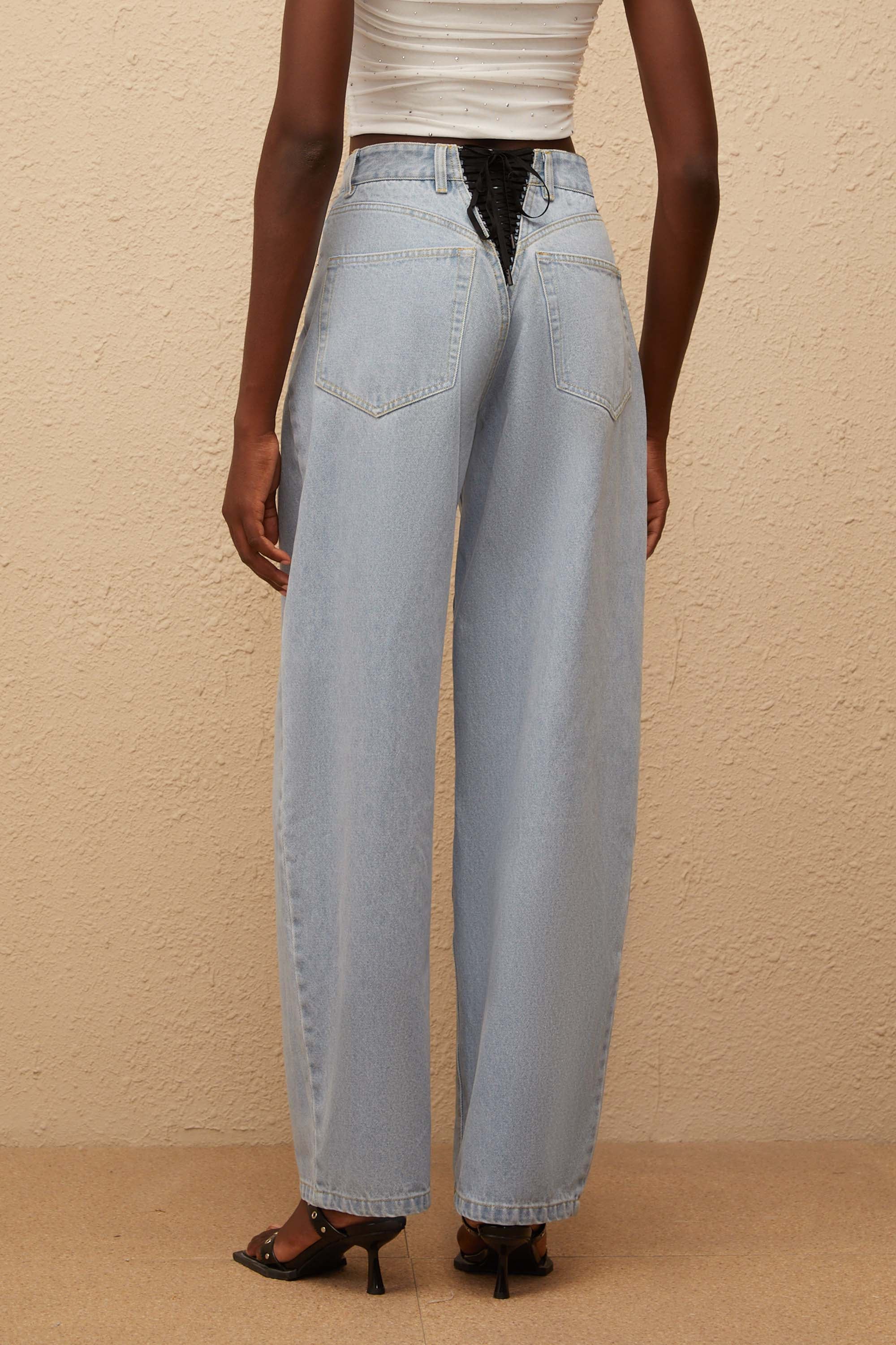 Alix Light Blue Deinm Wide Leg Jeans