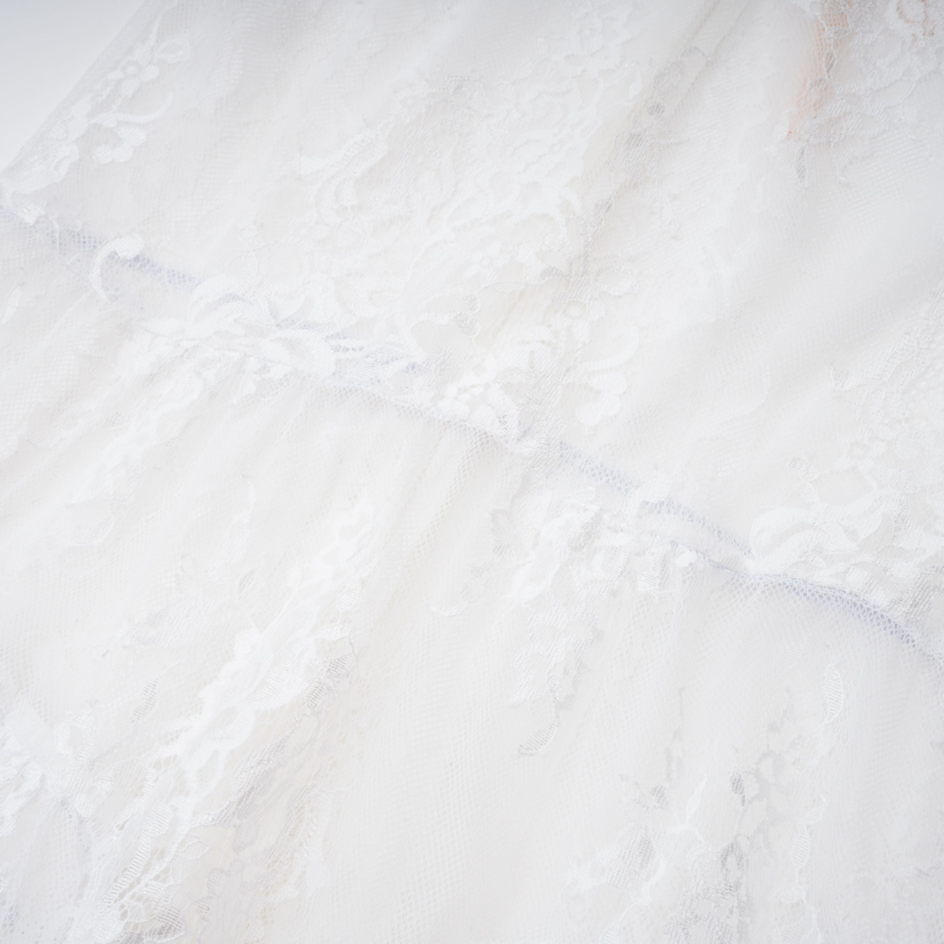 Robe convertible en dentelle blanche Michalina avec jupe amovible