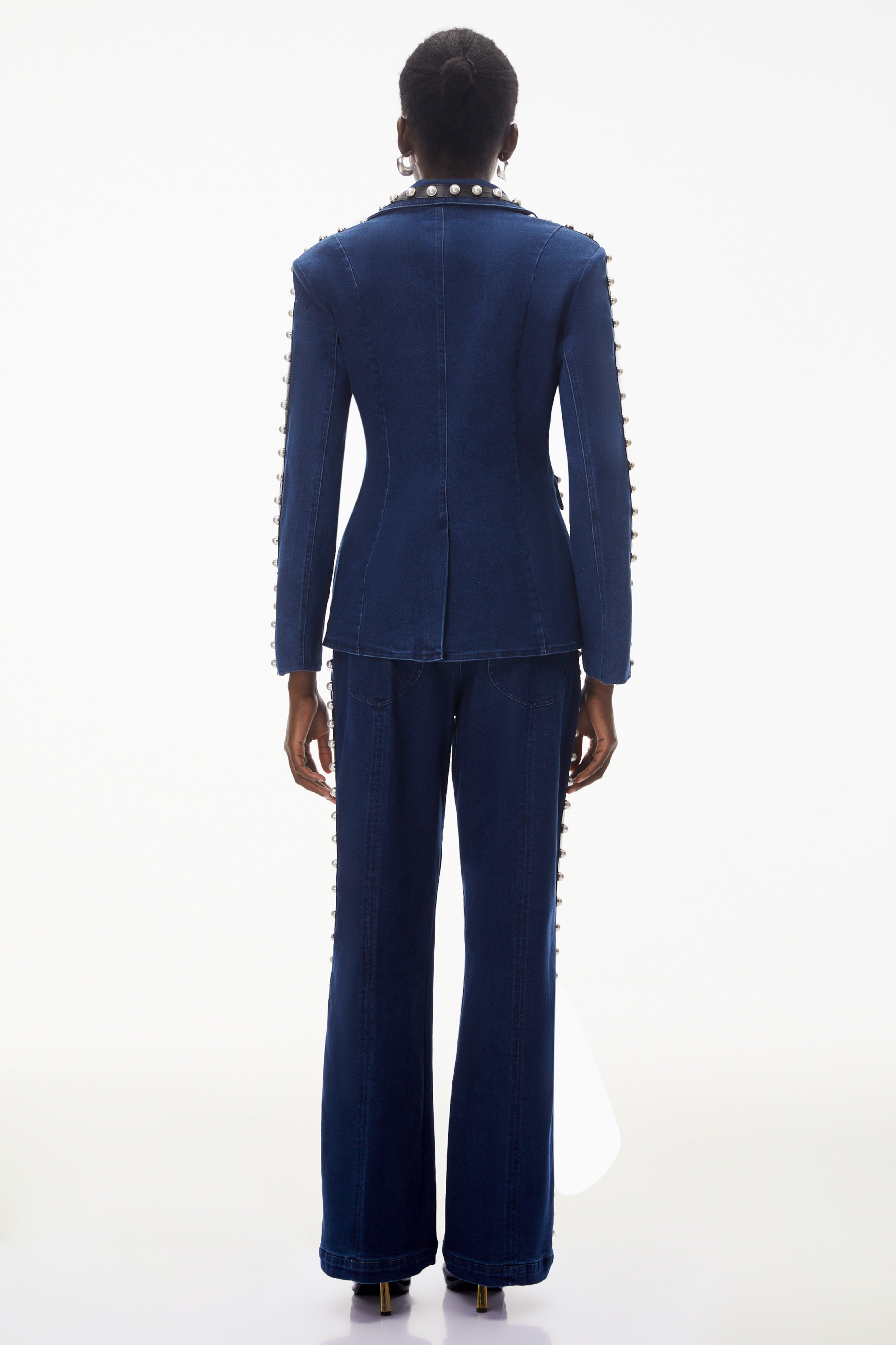 Ensemble veste et pantalon en jean orné « Morgause Blue »