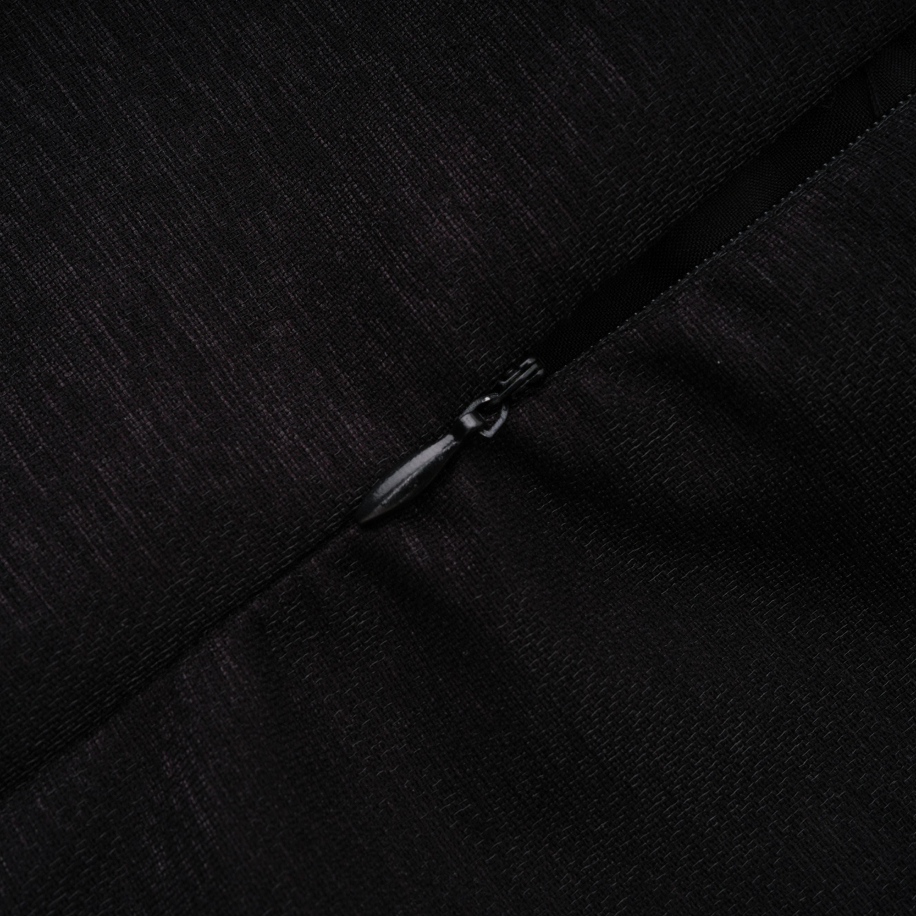 Ofra Black Pearl Pleated Midi Dress