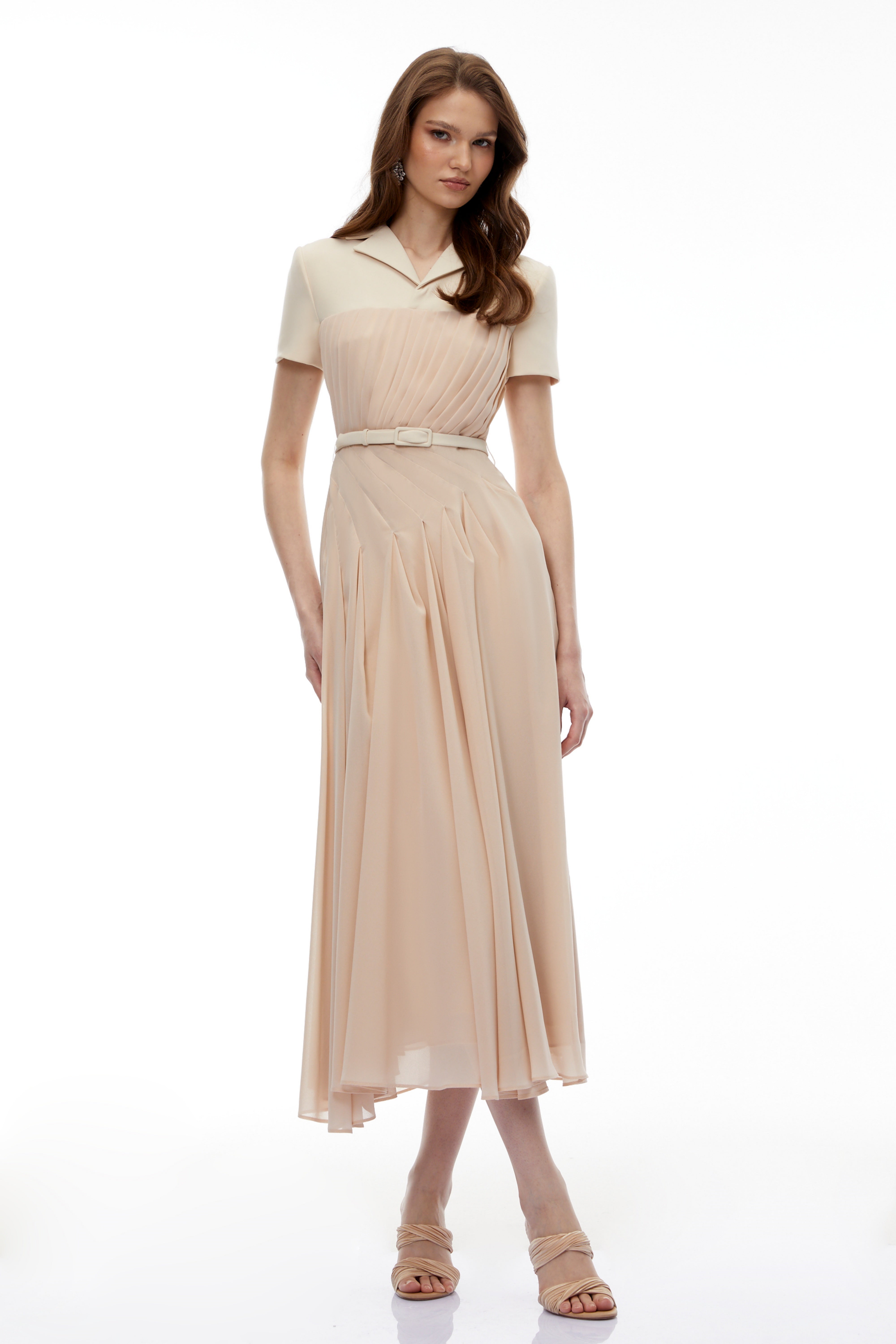 Olivia Neutral Blazer Maxi Dress